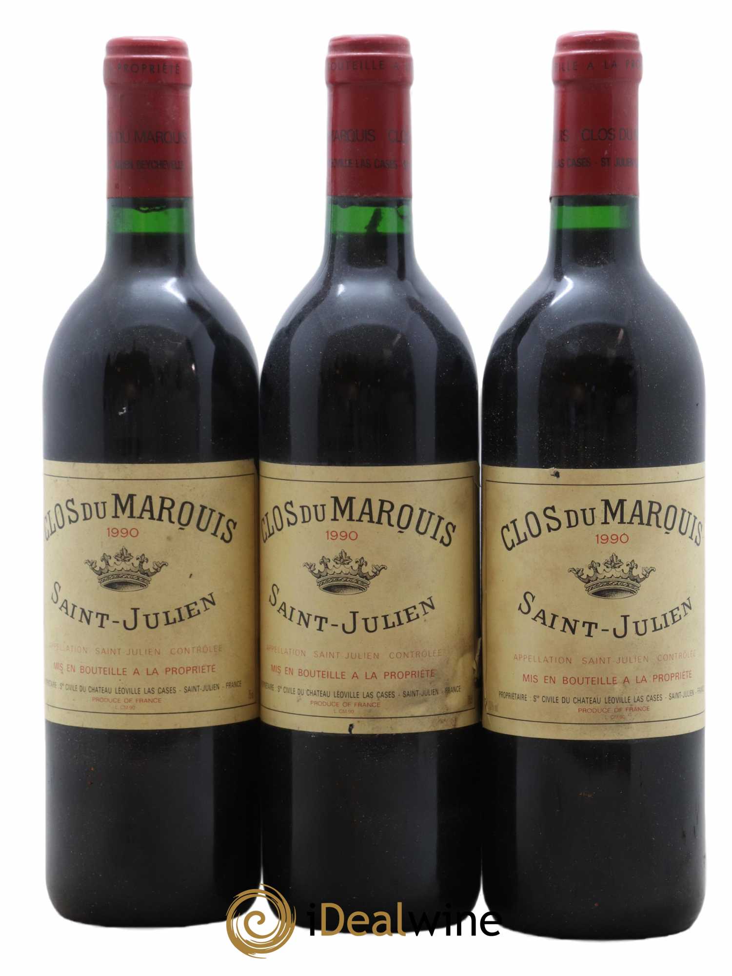 Clos du Marquis 1990 - Lot de 3 bouteilles - 0