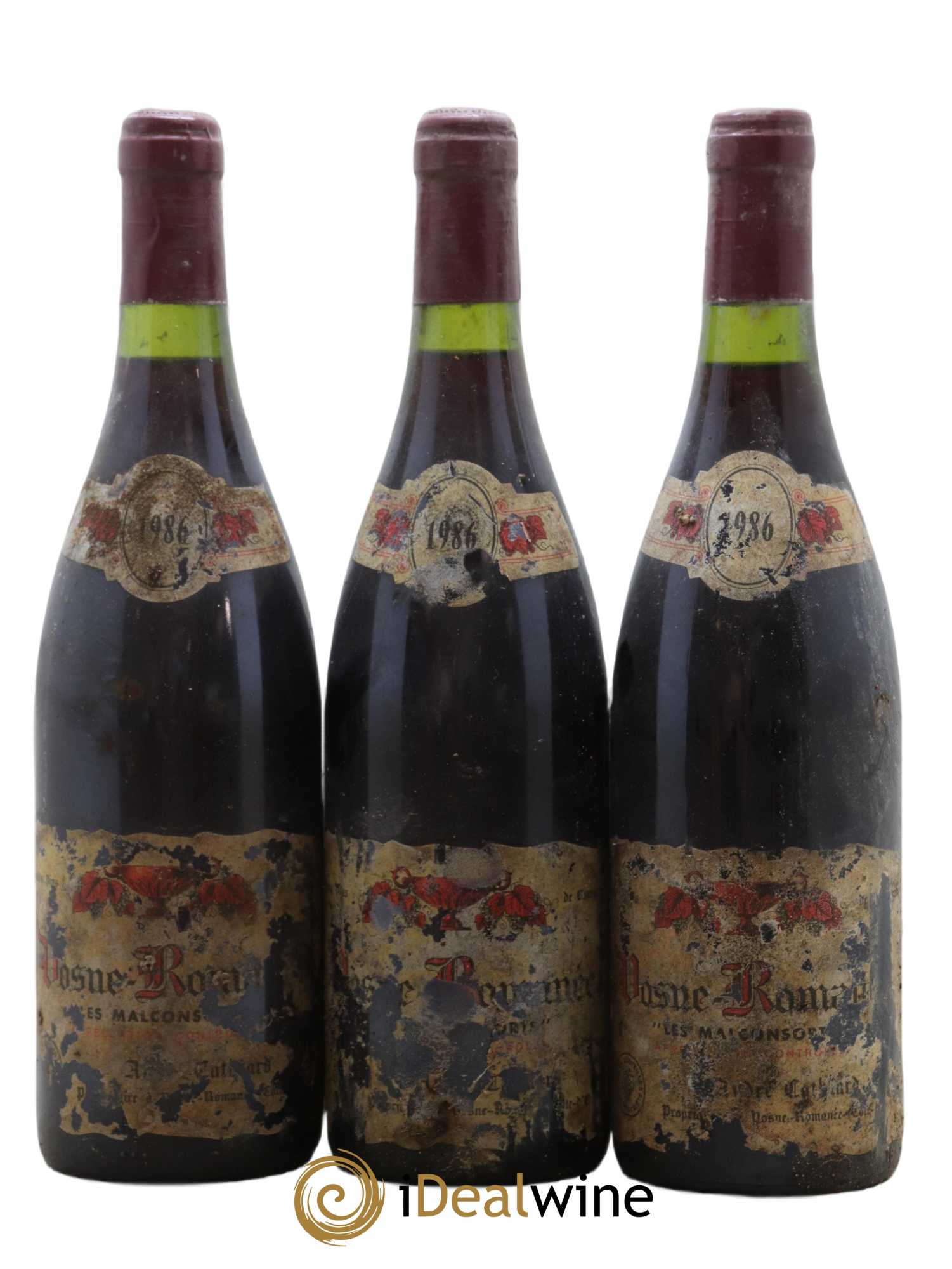 Vosne-Romanée 1er Cru Andre Cathiard 1986 - Lot de 3 bouteilles - 0
