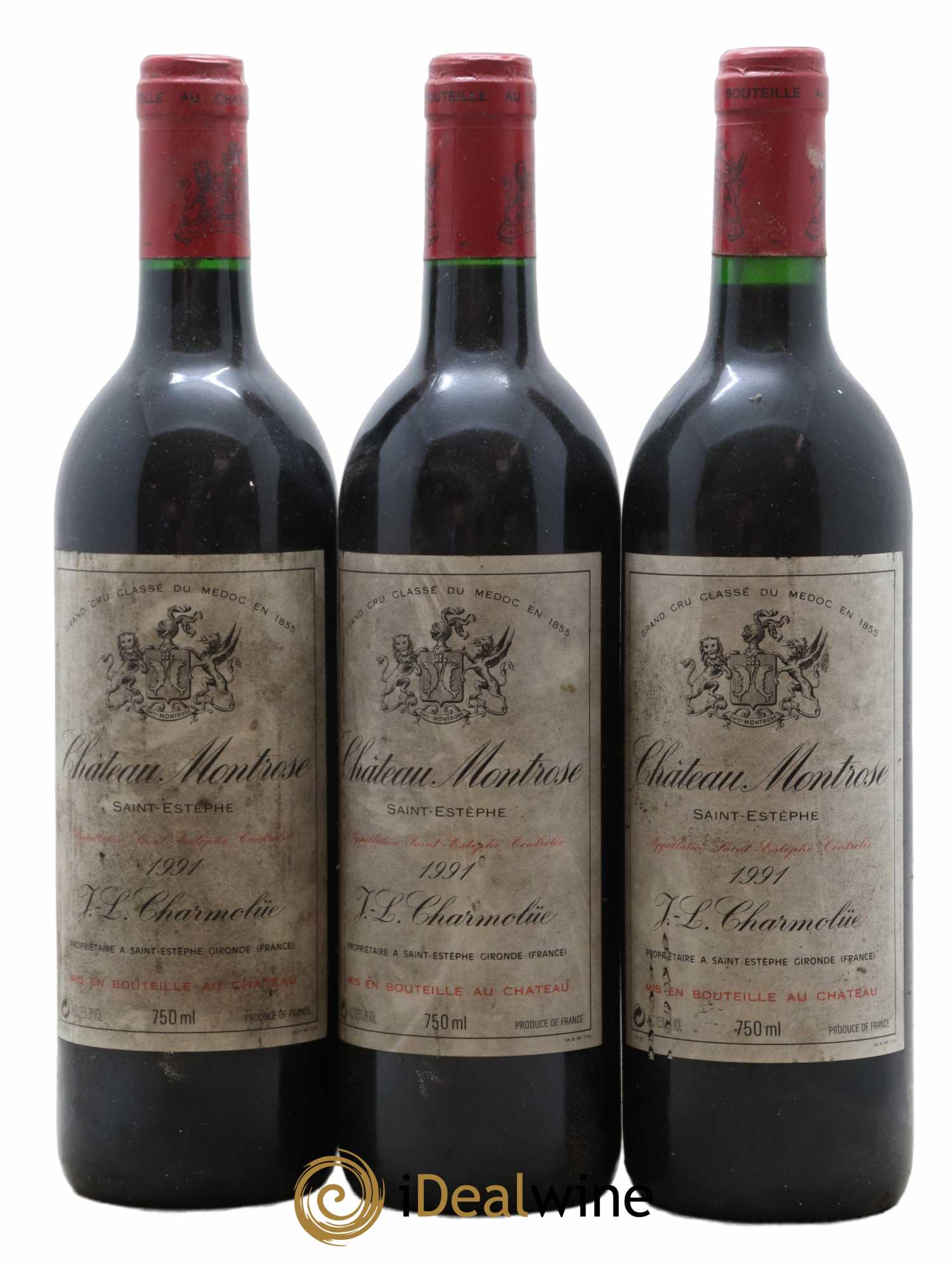 Château Montrose 2ème Grand Cru Classé 1991 - Lot de 3 bouteilles - 0