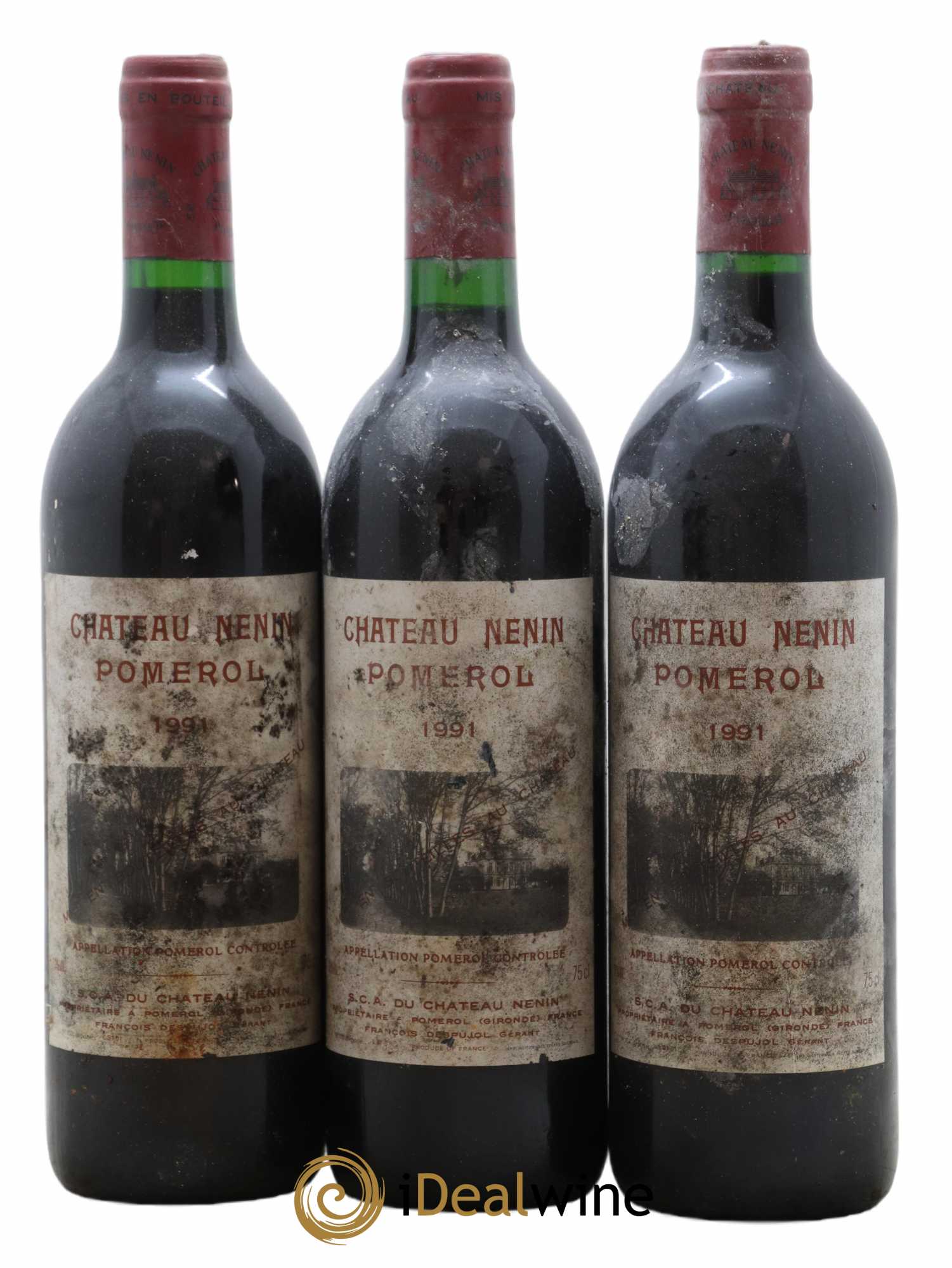 Château Nenin 1991 - Lot de 3 bouteilles - 0