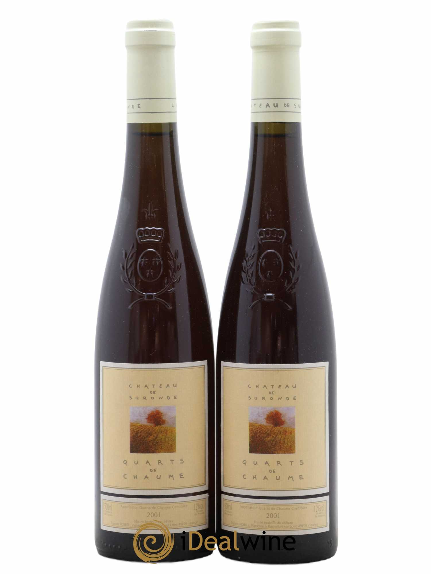Quarts de Chaume Château de Suronde 50cl 2001 - Lotto di 2 bottiglie - 0