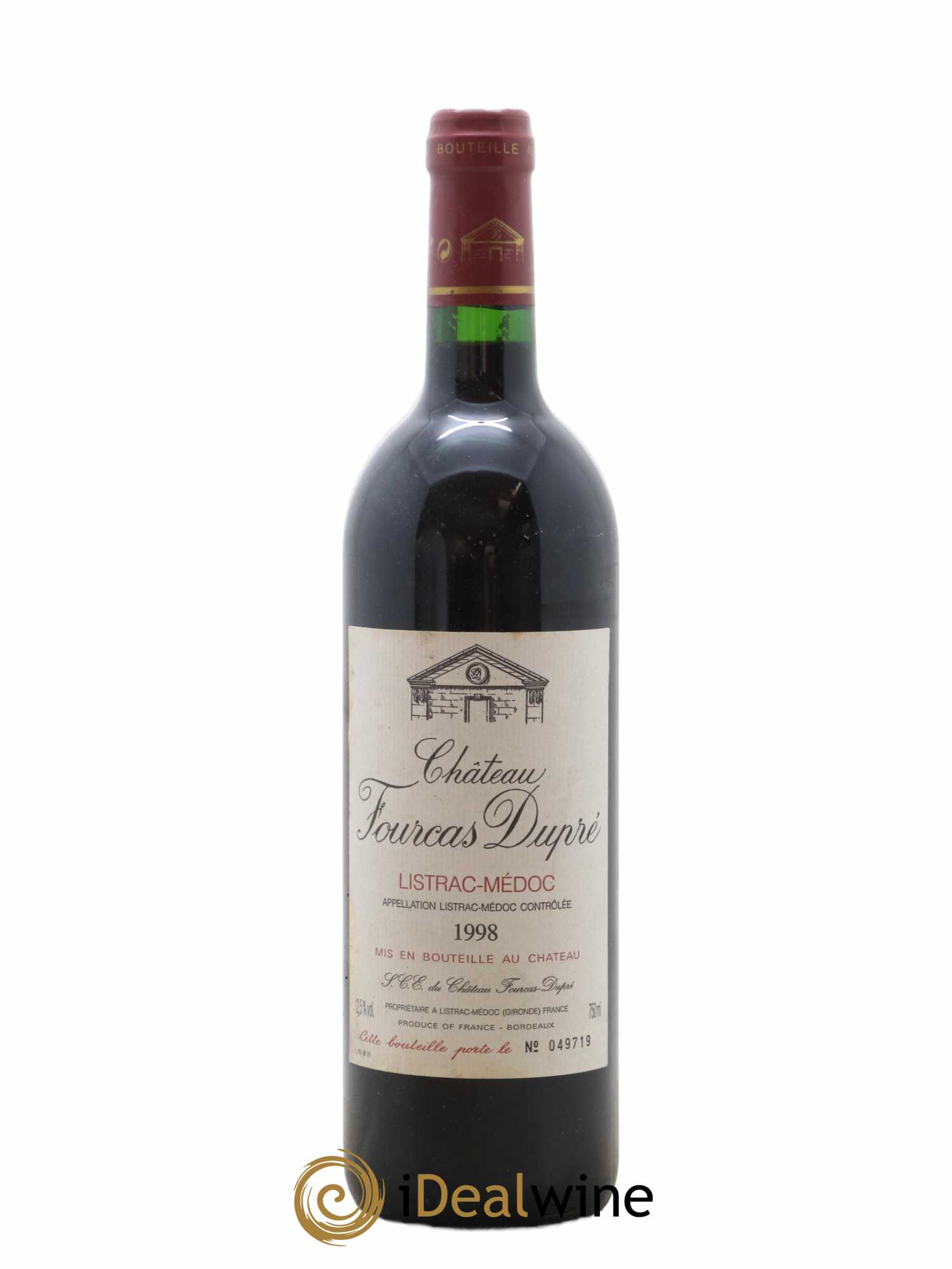 Château Fourcas Dupré 1998 - Lot de 1 bouteille - 0
