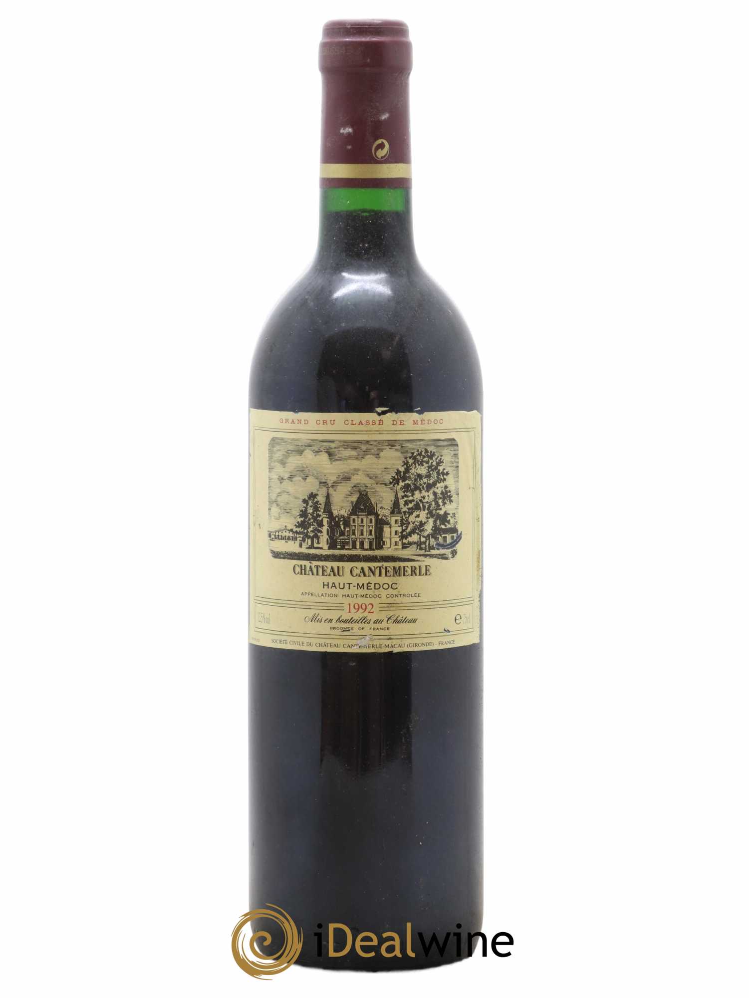 Château Cantemerle 5ème Grand Cru Classé 1992 - Lot de 1 bouteille - 0