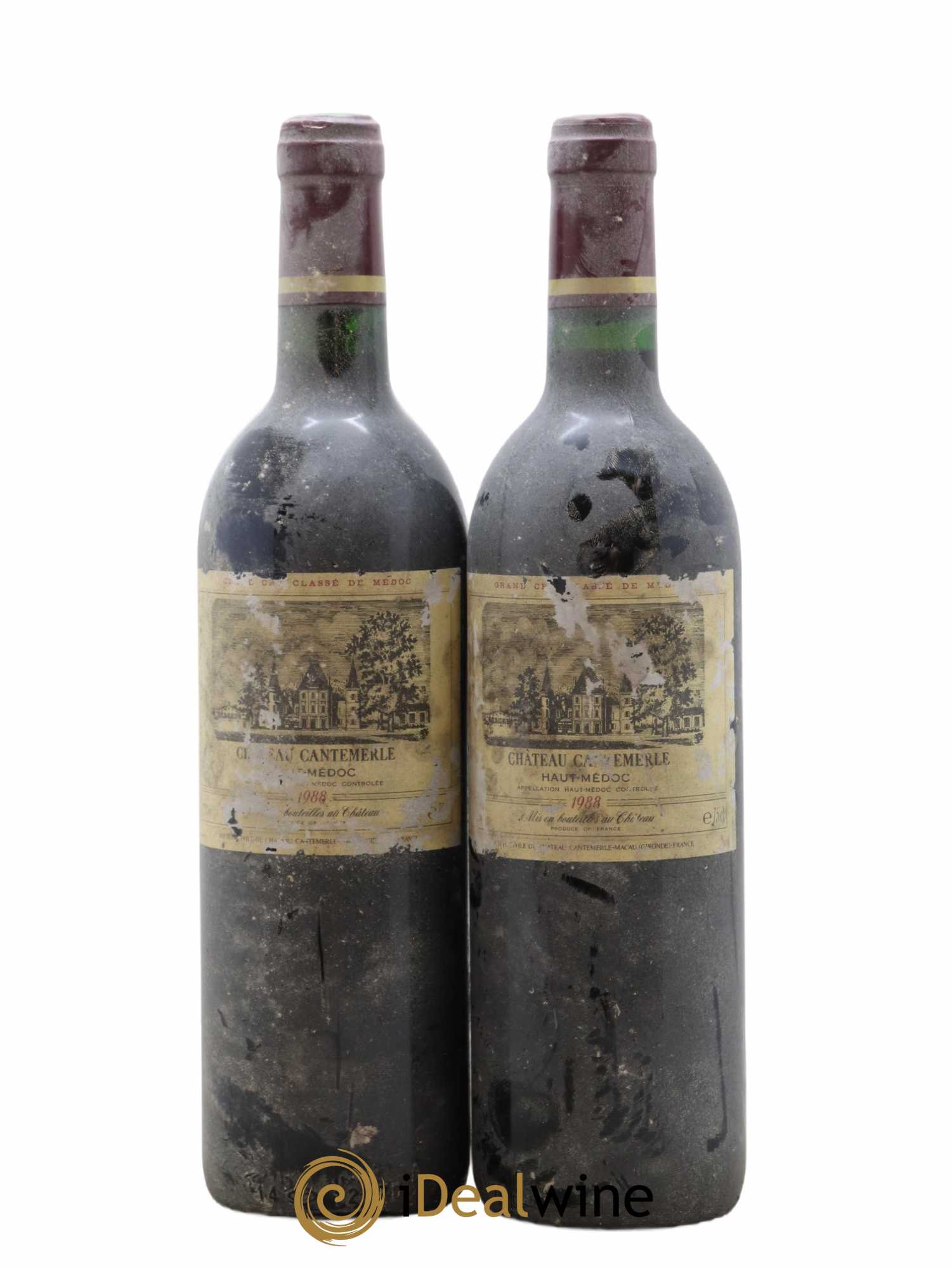 Château Cantemerle 5ème Grand Cru Classé 1988 - Lot de 2 bouteilles - 0