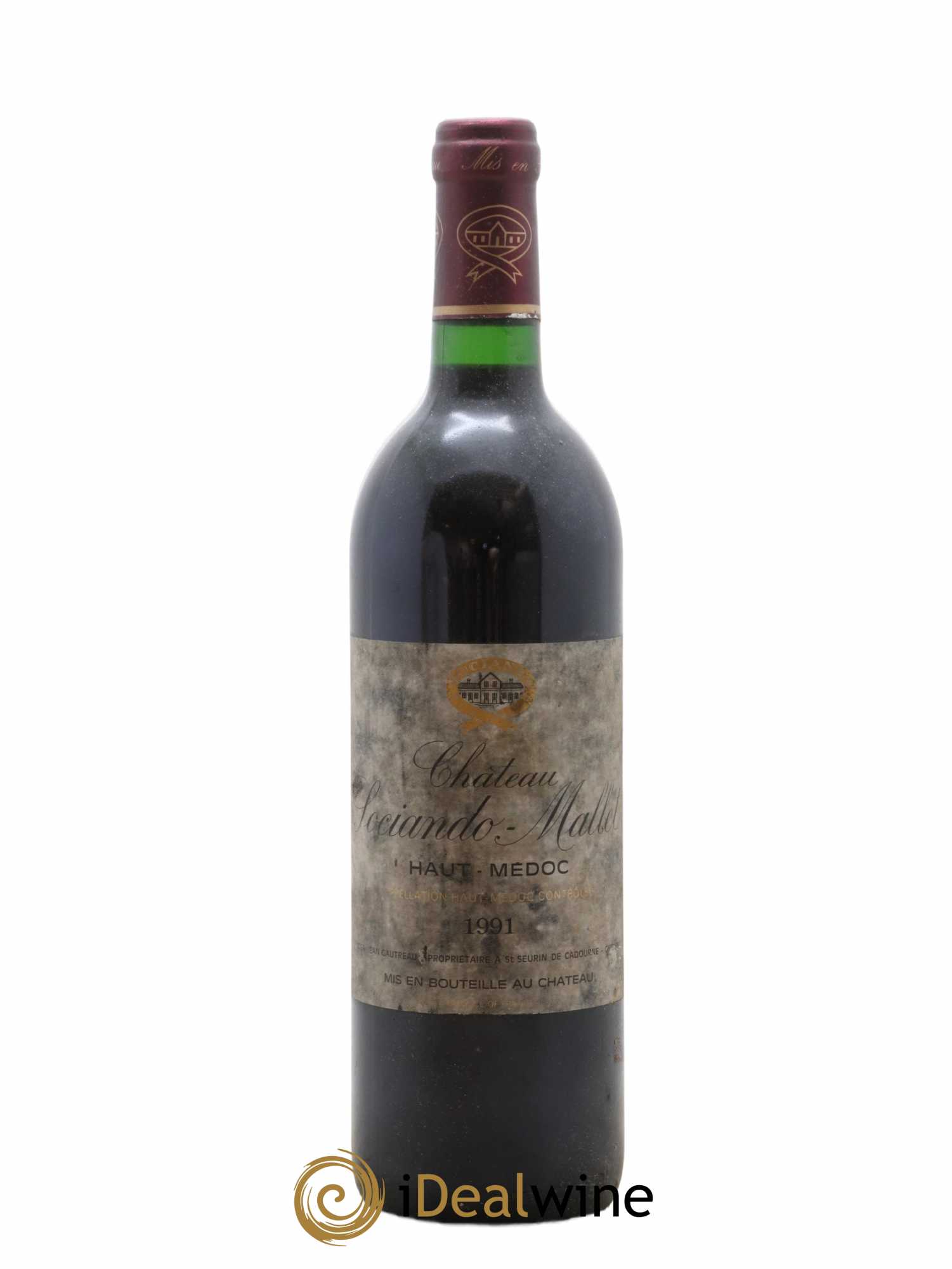 Château Sociando Mallet 1991 - Lot de 1 bouteille - 0