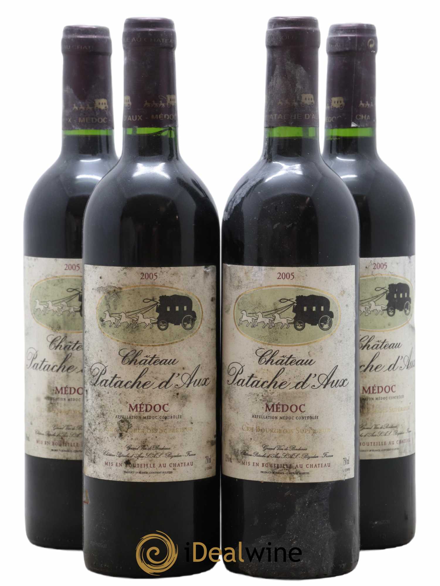 Château Patache d'Aux Cru Bourgeois 2005 - Lot de 4 bouteilles - 0