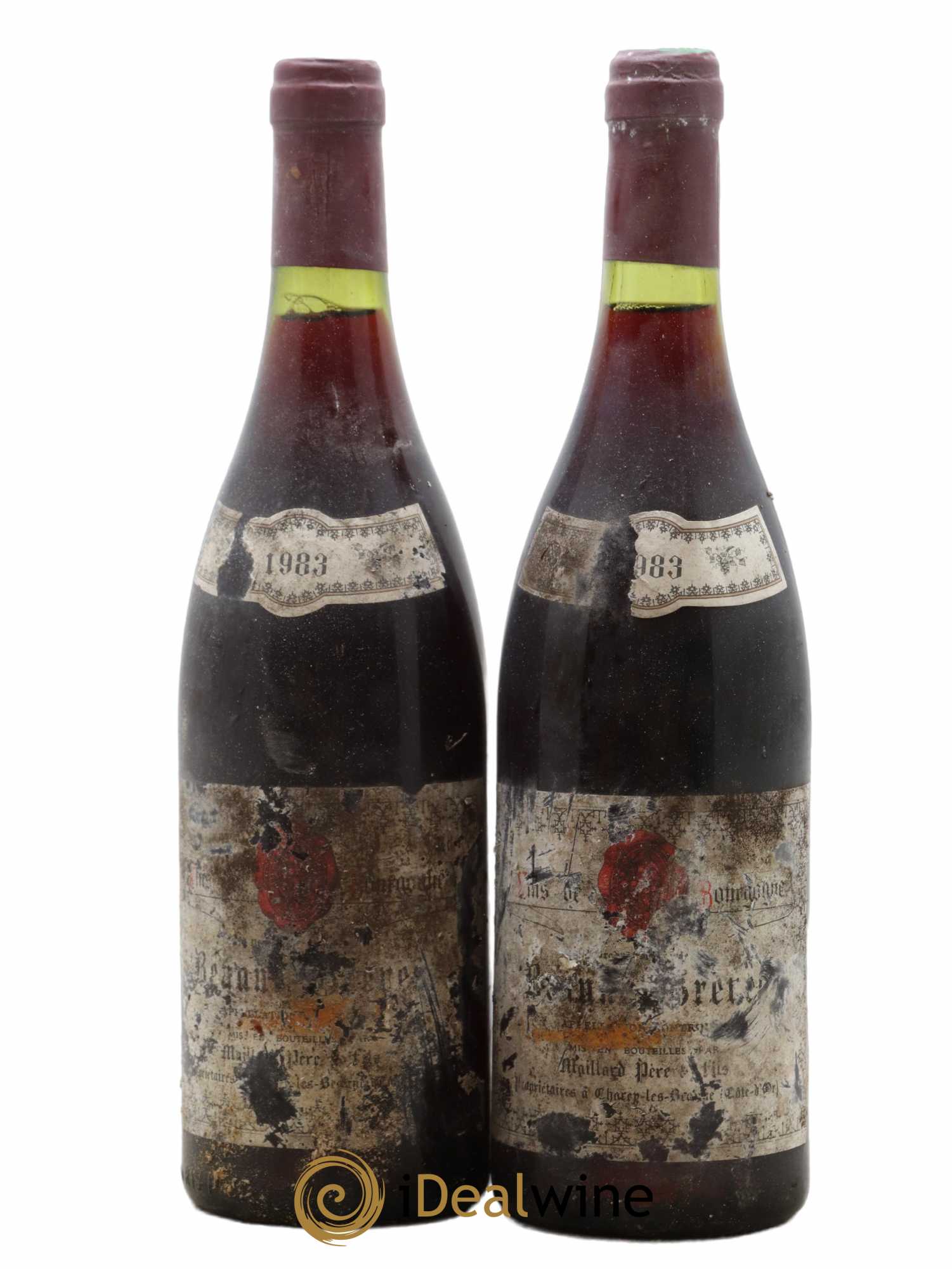 Beaune 1er Cru Les Grèves Maillard et Fils (Domaine) 1983 - Lot de 2 bouteilles - 0