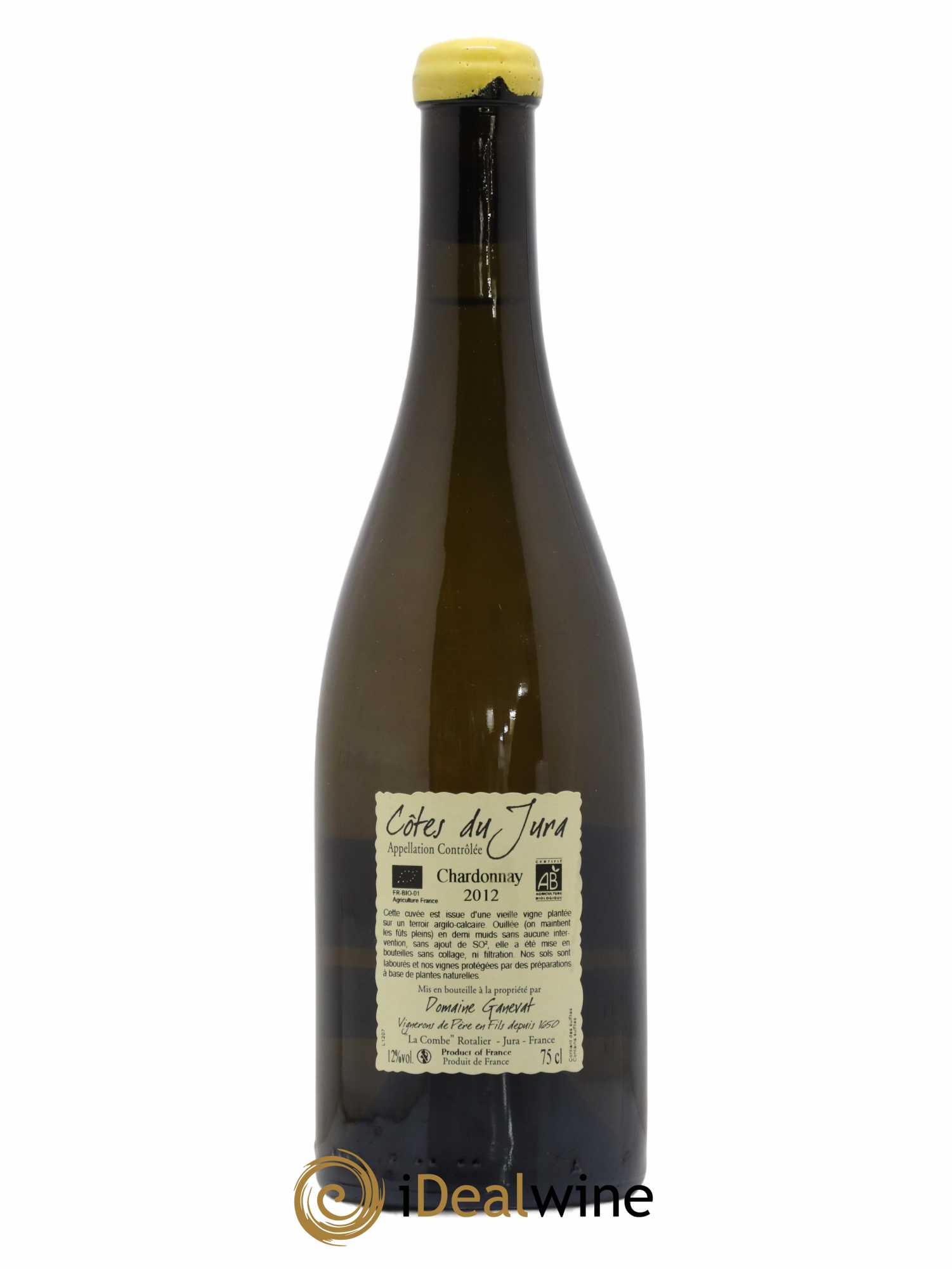 Côtes du Jura Les Chamois du Paradis Jean-François Ganevat (Domaine) 2012 - Lot de 1 bouteille - 1