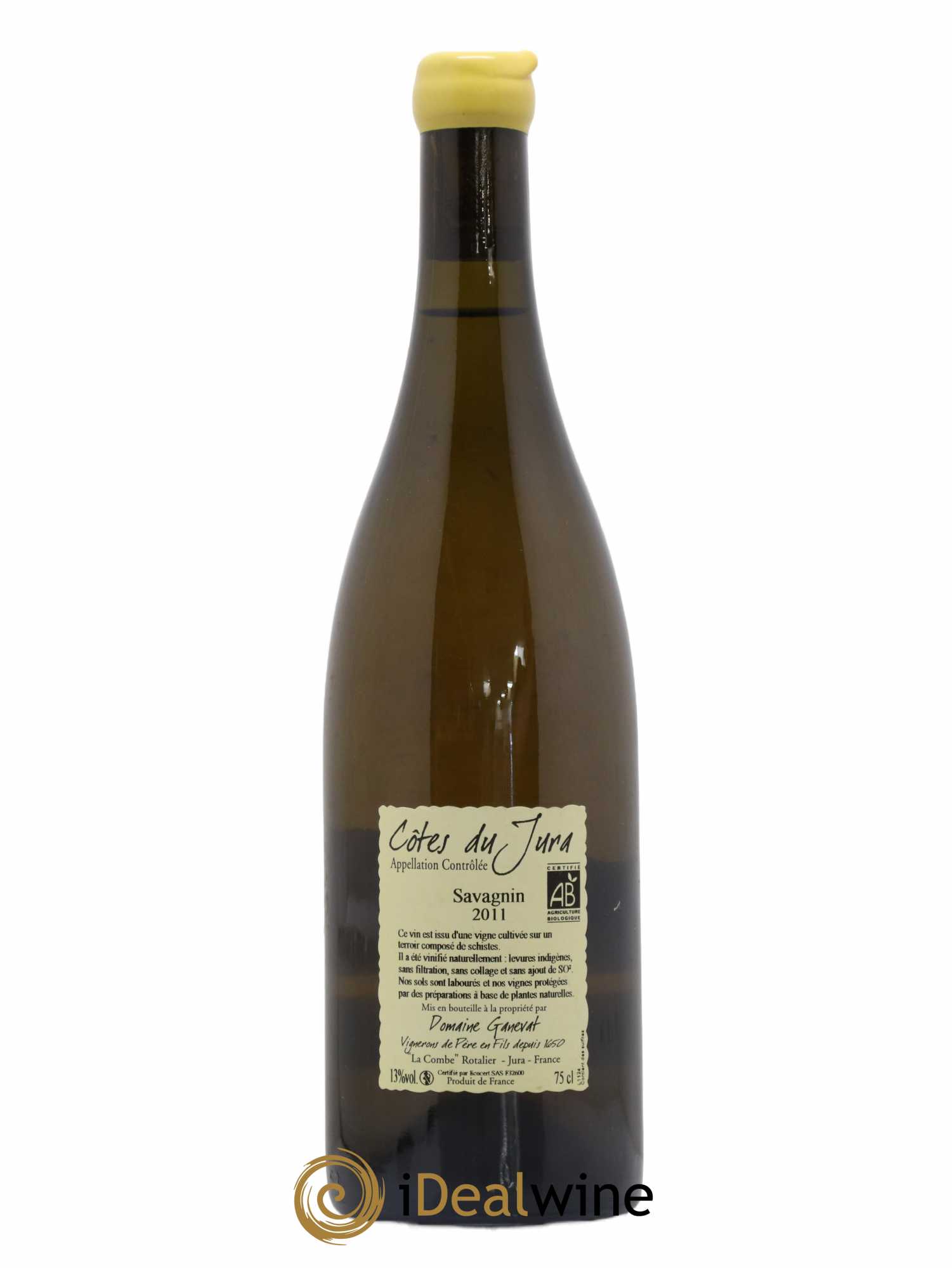 Côtes du Jura Clos Champ Bernard Jean-François Ganevat 2011 - Lot de 1 bouteille - 1