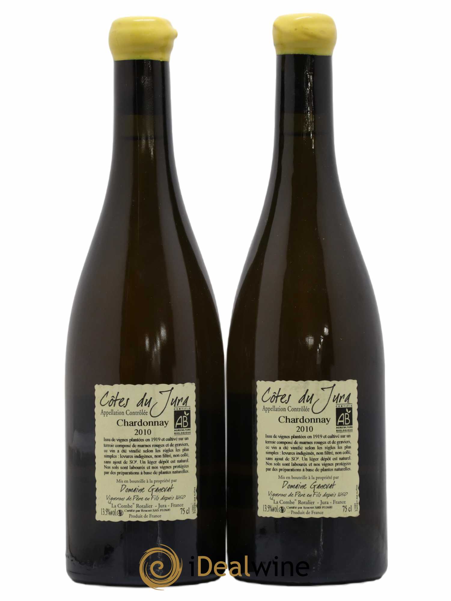 Côtes du Jura Les Grands Teppes Vieilles Vignes Jean-François Ganevat (Domaine) 2010 - Lot de 2 bouteilles - 1