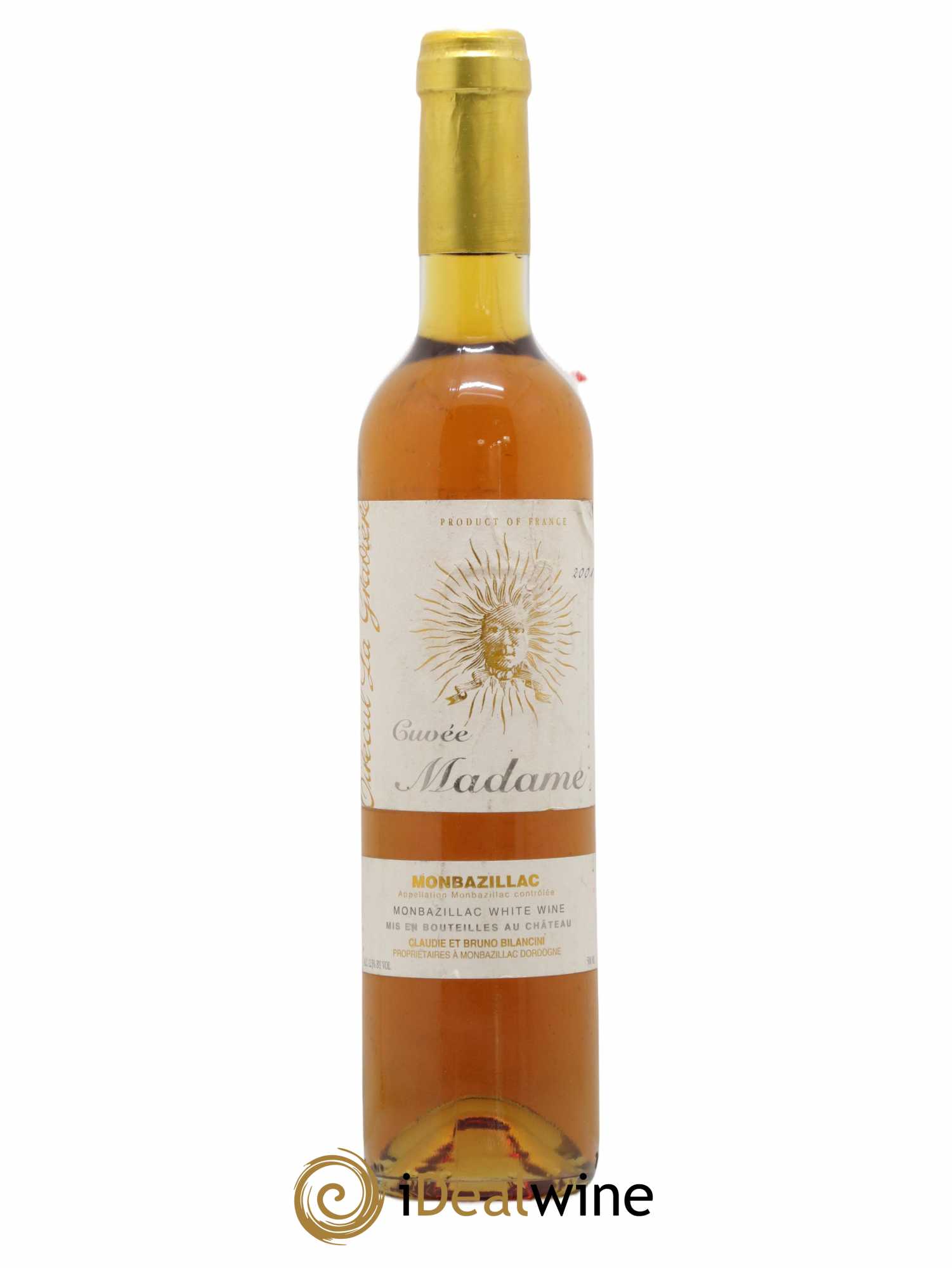 Monbazillac Château Tirecul La Gravière Cuvée Madame Bruno et Claudie Bilancini 50CL 2001 - Lotto di 1 bottiglia - 0