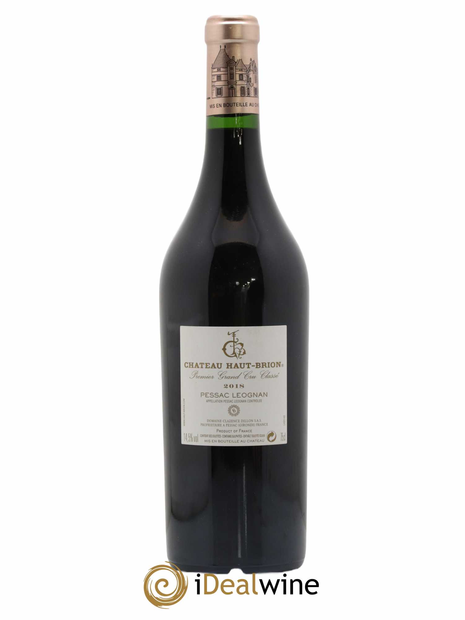 Château Haut Brion 1er Grand Cru Classé 2018 - Lot de 1 bouteille - 1