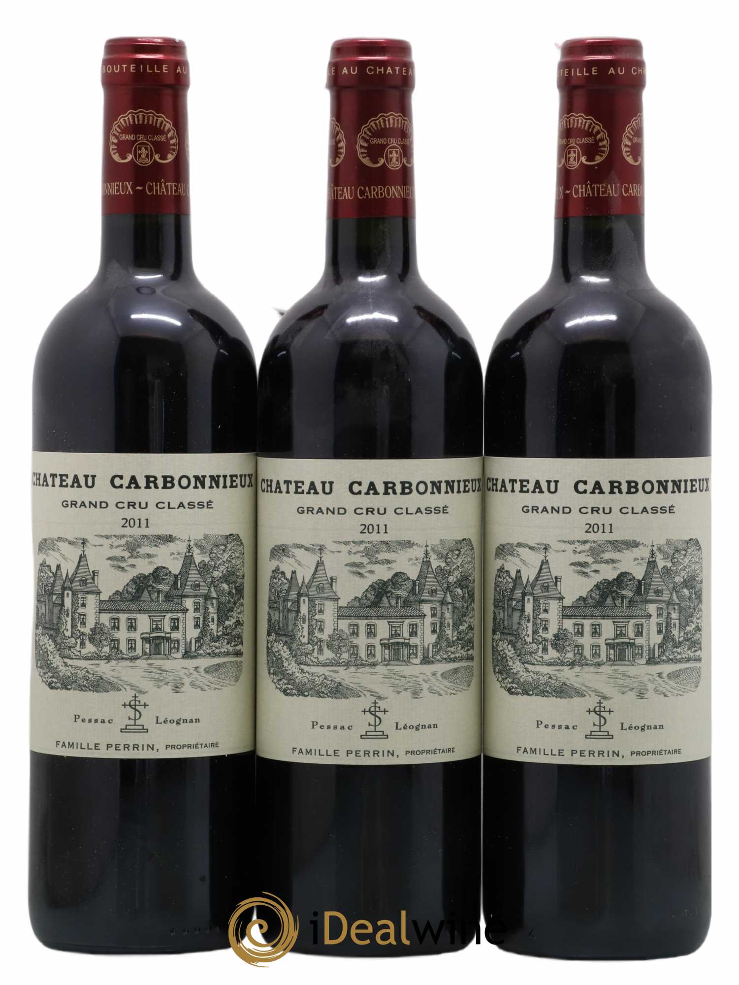 Château Carbonnieux Cru Classé de Graves 2011 - Lot de 3 bouteilles - 0