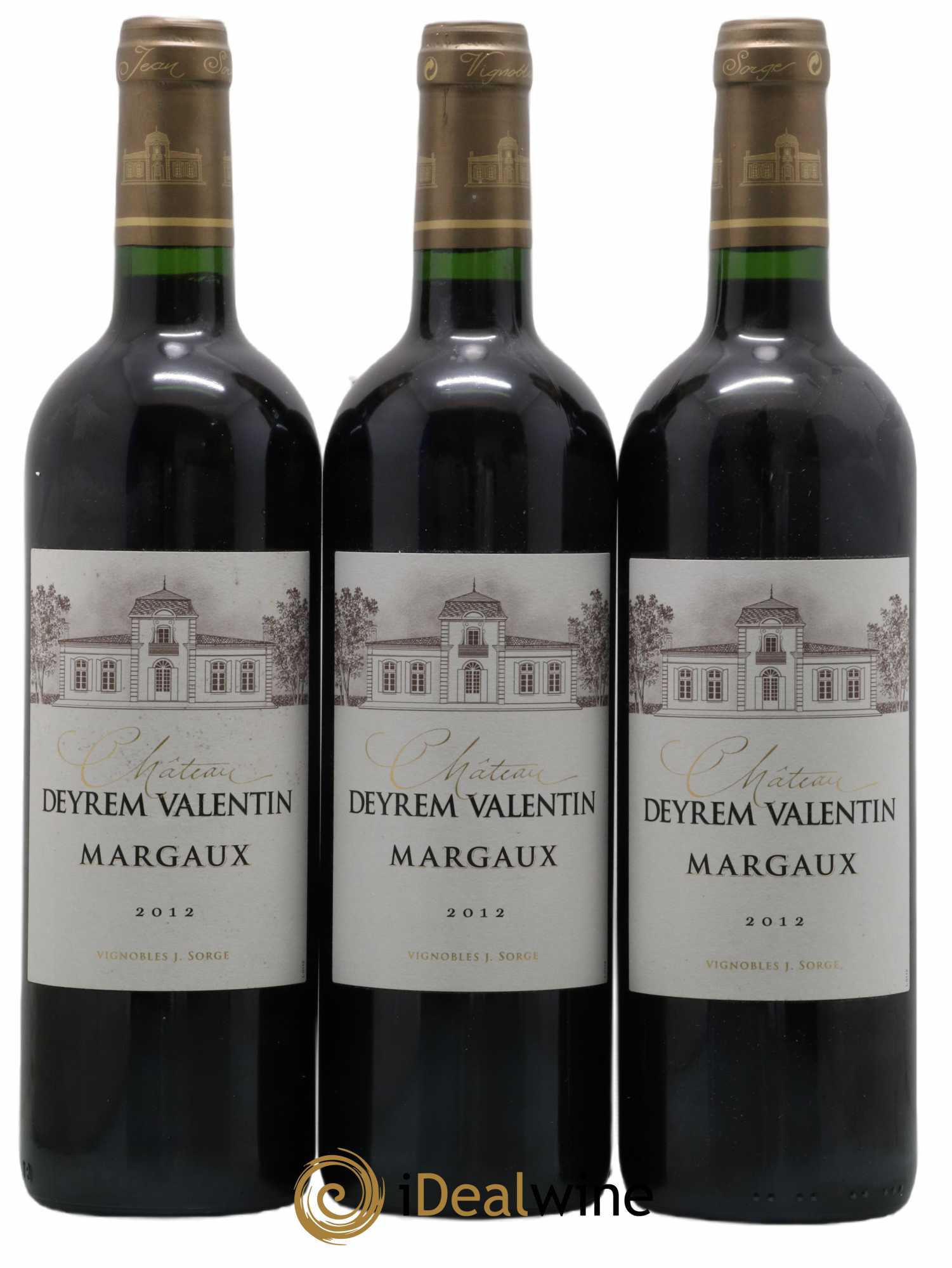 Château Deyrem Valentin Cru Bourgeois 2012 - Lot de 3 bouteilles - 0
