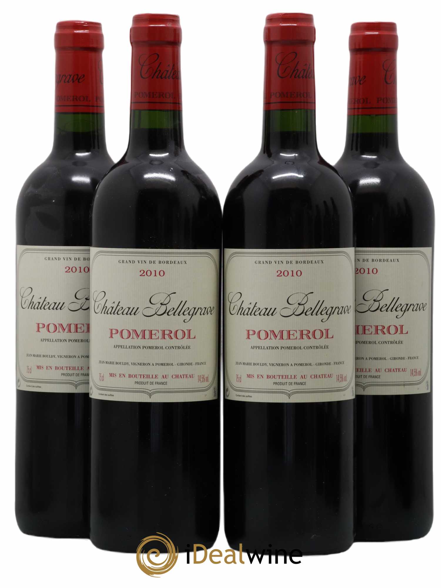 Château Bellegrave 2010 - Lot de 4 bouteilles - 0