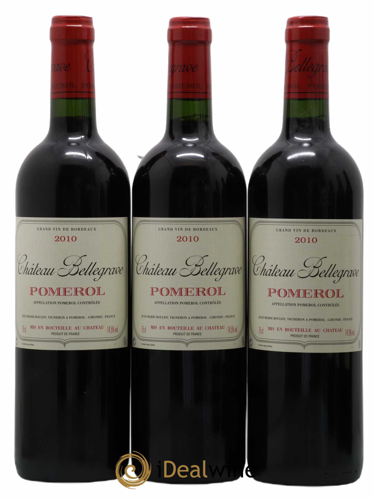 Château Bellegrave 2010 - Lot de 3 bouteilles - 0