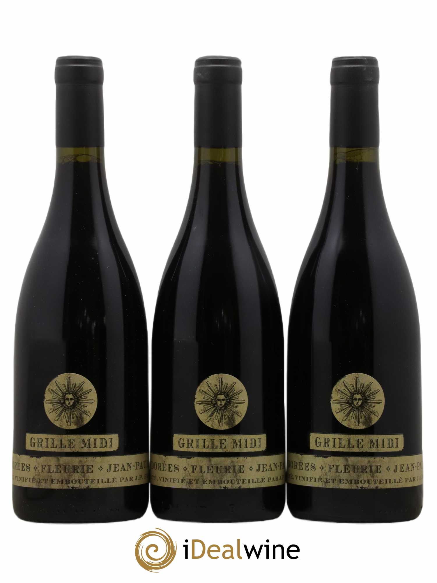 Fleurie Grille-Midi Terres dorées - J-P. Brun (Domaine des) 2018 - Lot de 3 bouteilles - 0