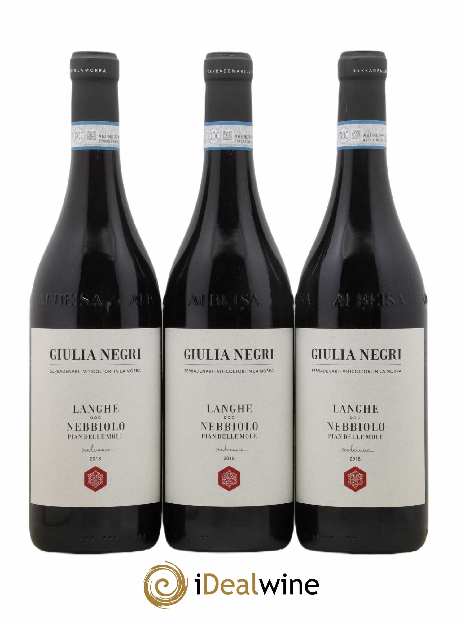 Langhe DOC Giulia Negri Nebbiolo 2018 - Lot de 3 bouteilles - 0
