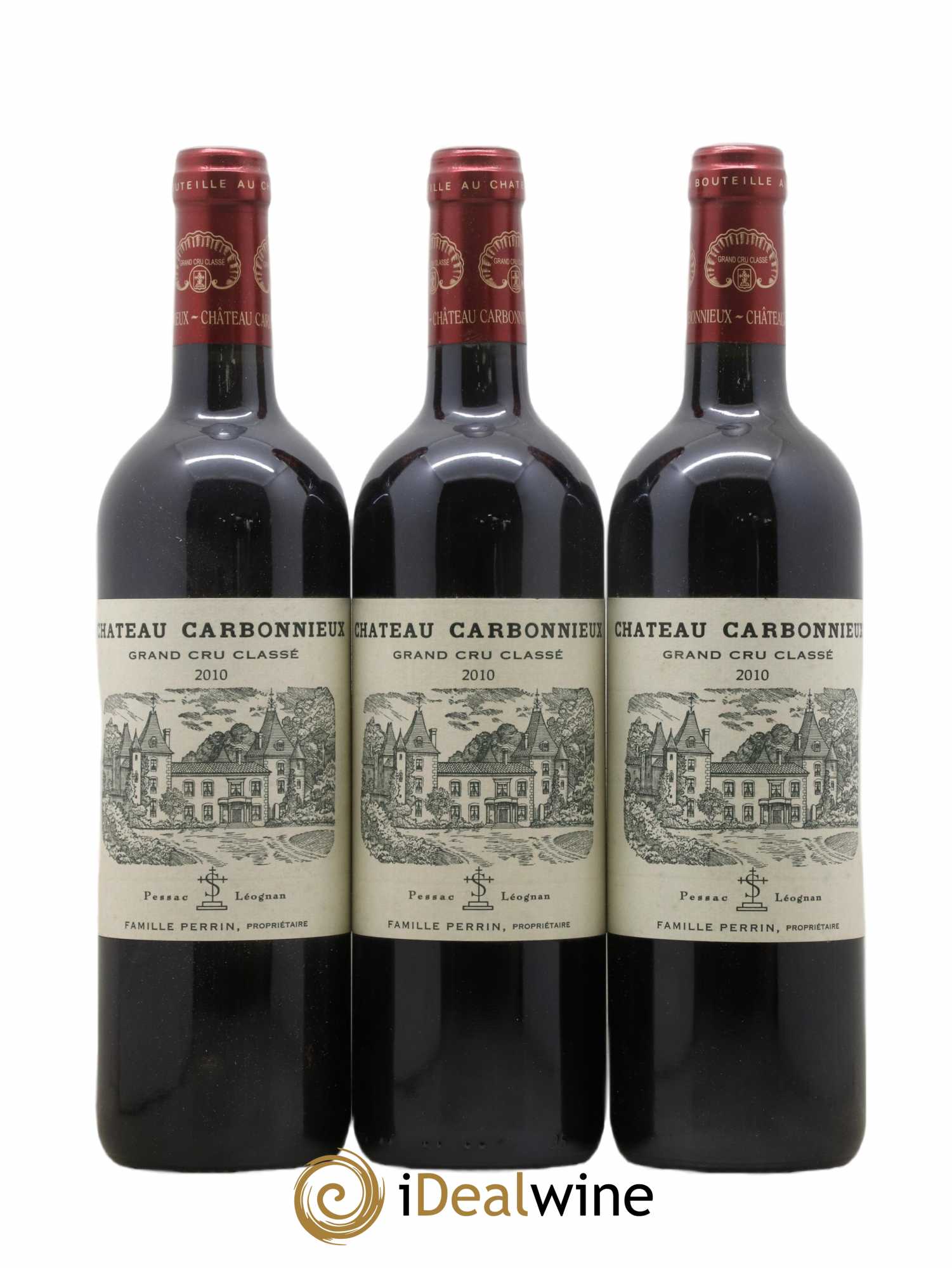 Château Carbonnieux Cru Classé de Graves 2010 - Lot de 3 bouteilles - 0
