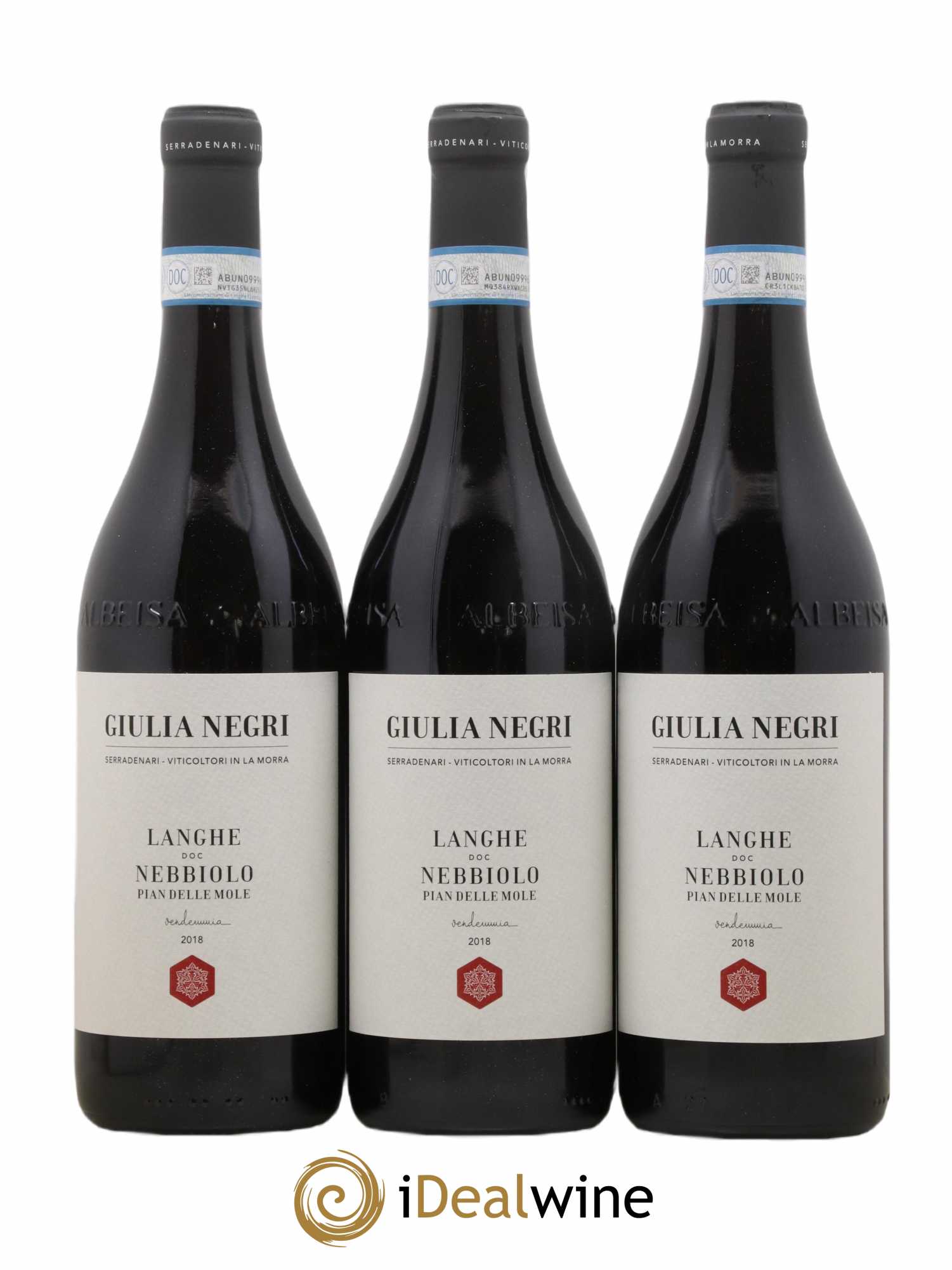 Langhe DOC Giulia Negri Nebbiolo 2018 - Lot de 3 bouteilles - 0