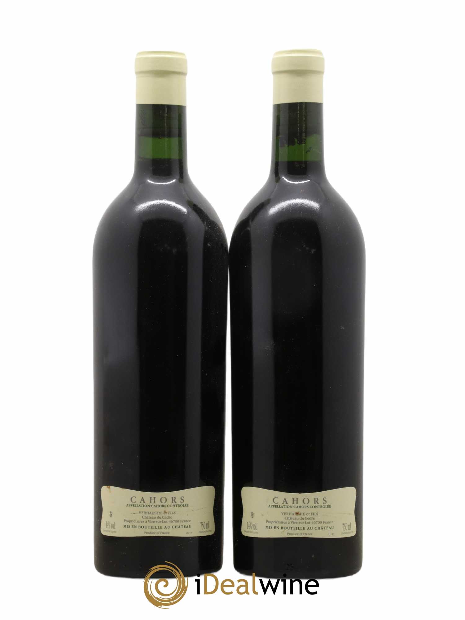 Cahors Château du Cèdre Cuvée Le Cèdre Pascal et Jean-Marc Verhaeghe 2011 - Lot de 2 bouteilles - 1