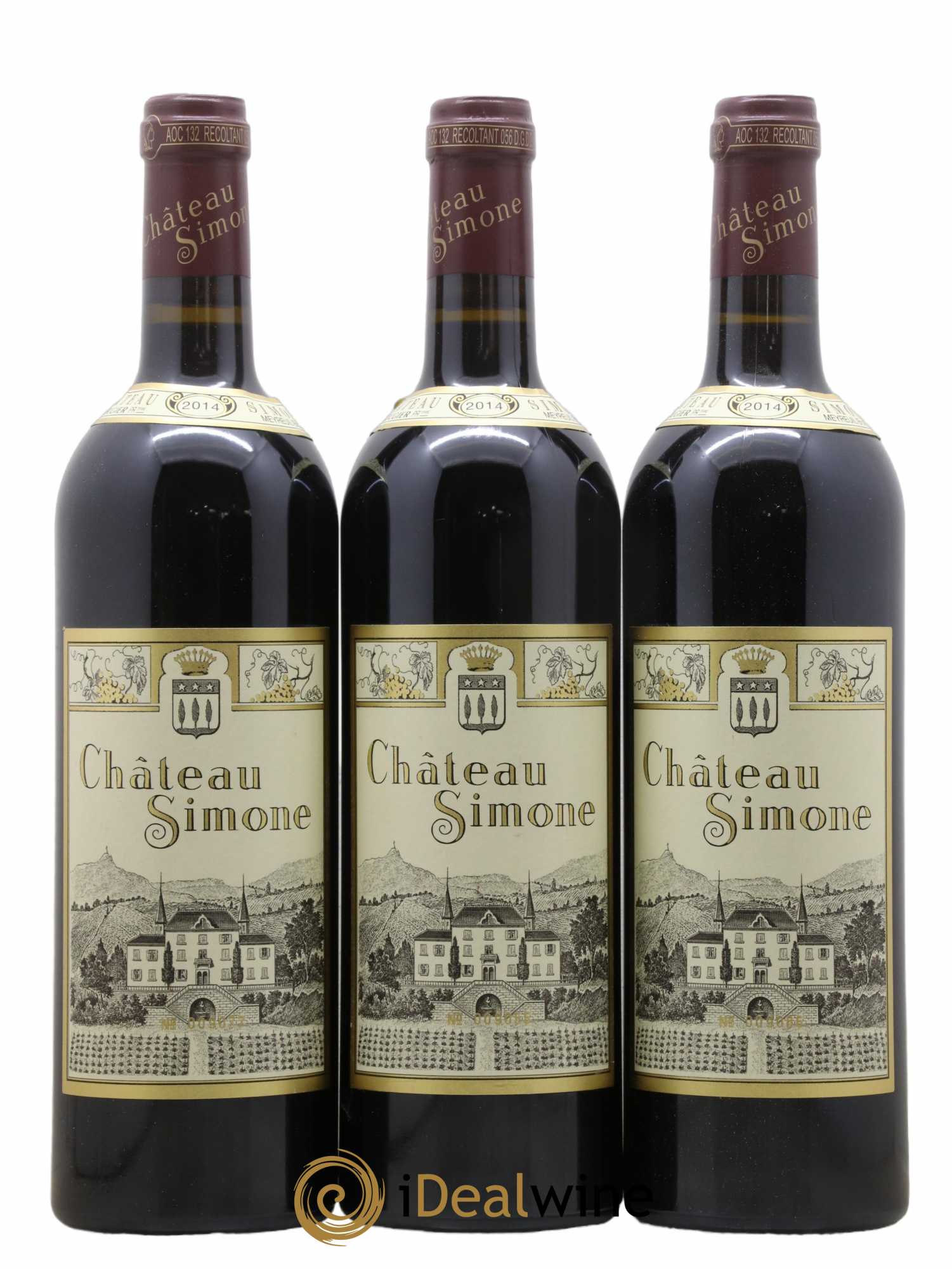 Palette Château Simone Famille Rougier 2014 - Lot de 3 bouteilles - 0