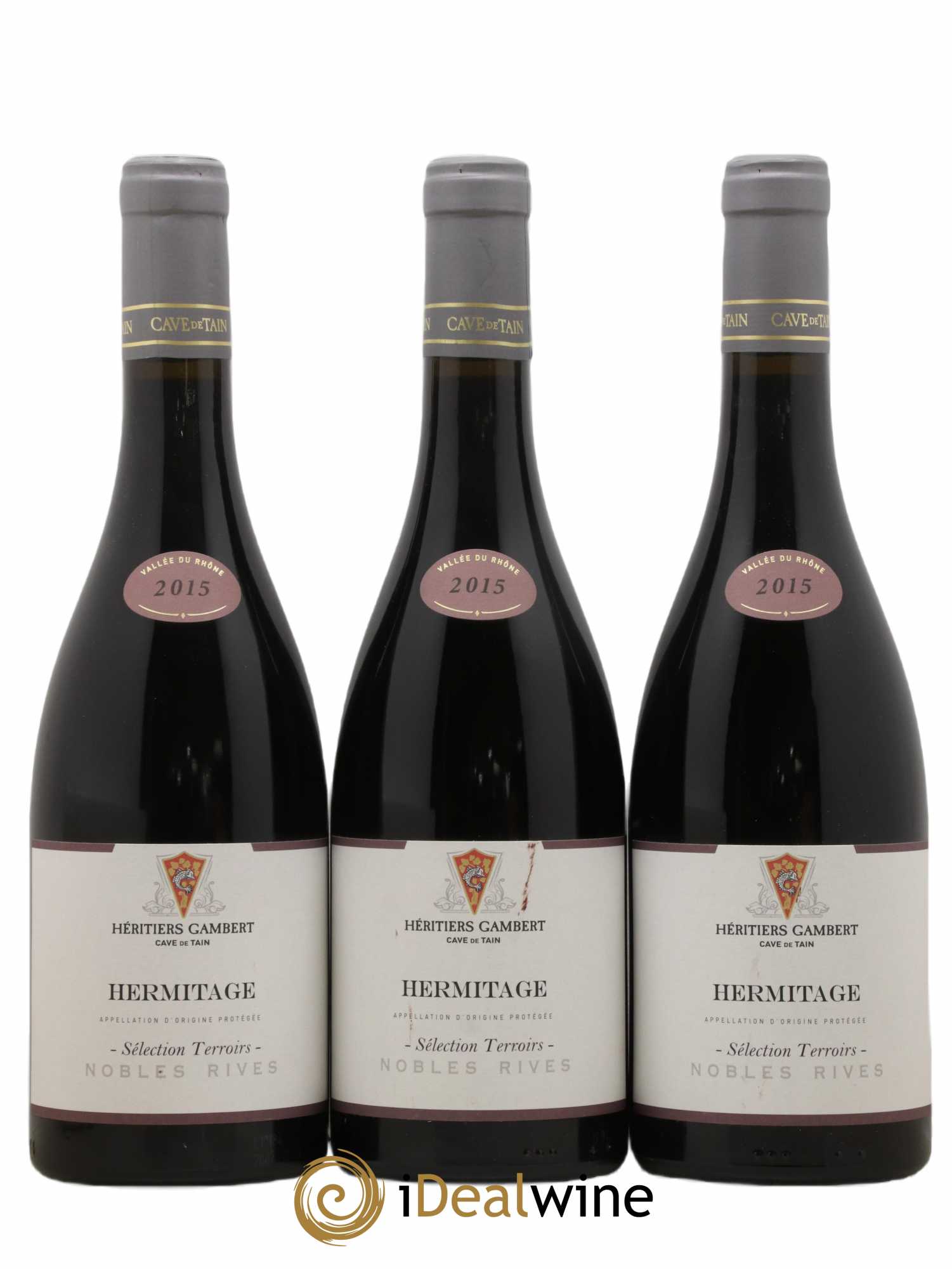 Hermitage Selection Terroirs Nobles Rives Cave De Tain 2015 - Lot of 3 bottles - 0