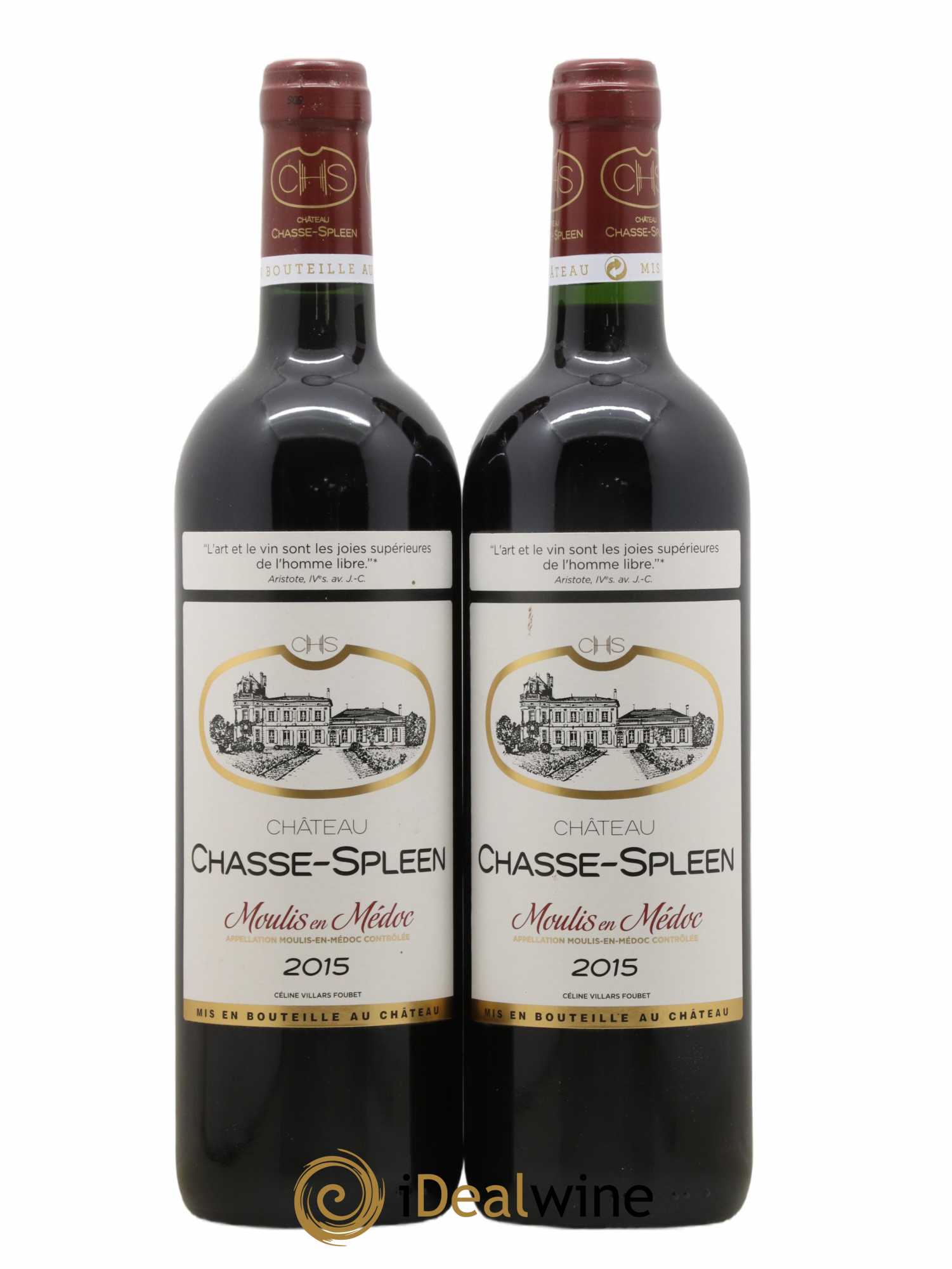 Château Chasse Spleen 2015 - Lot de 2 bouteilles - 0