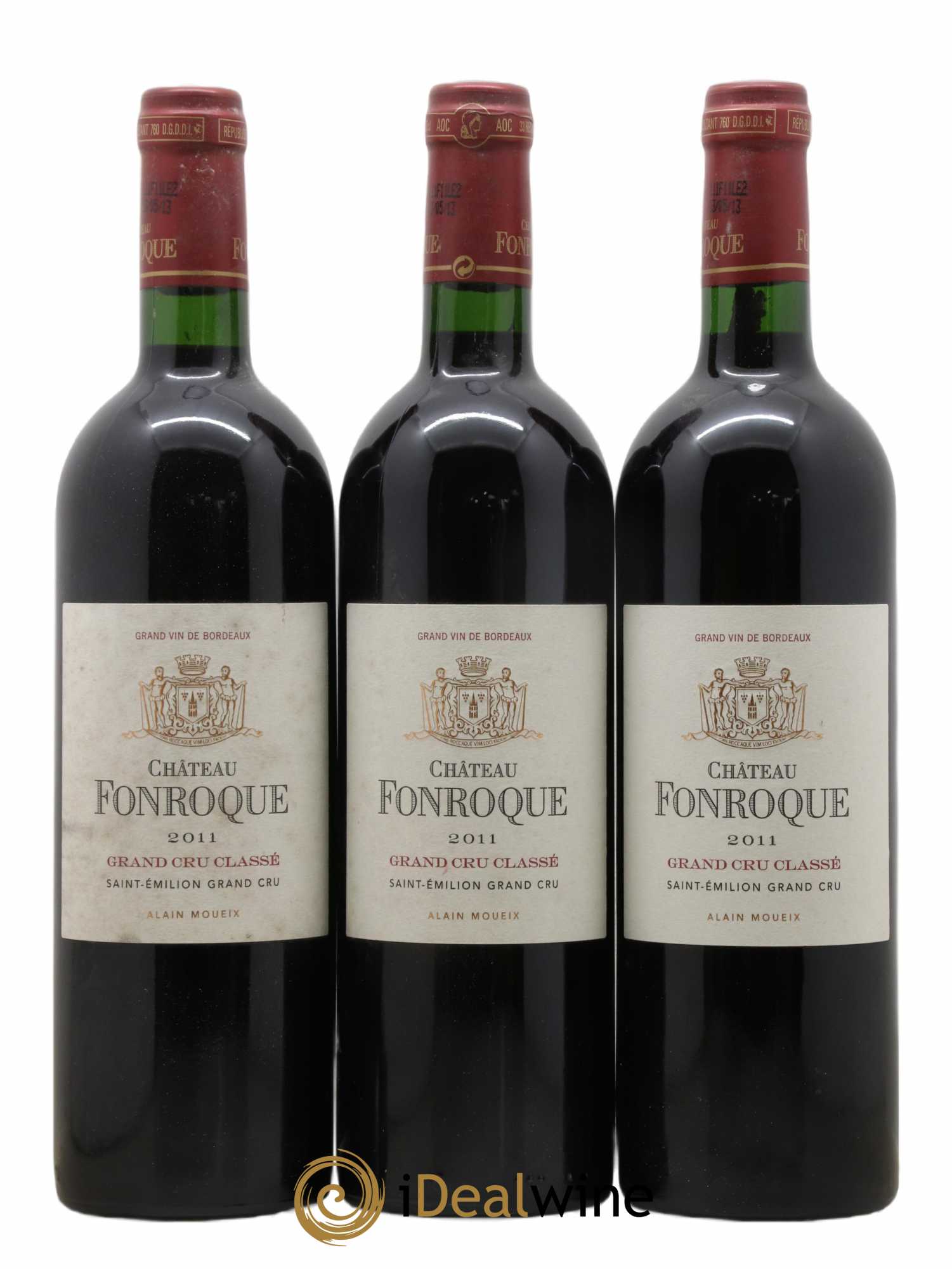 Château Fonroque Grand Cru Classé 2011 - Lot de 3 bouteilles - 0