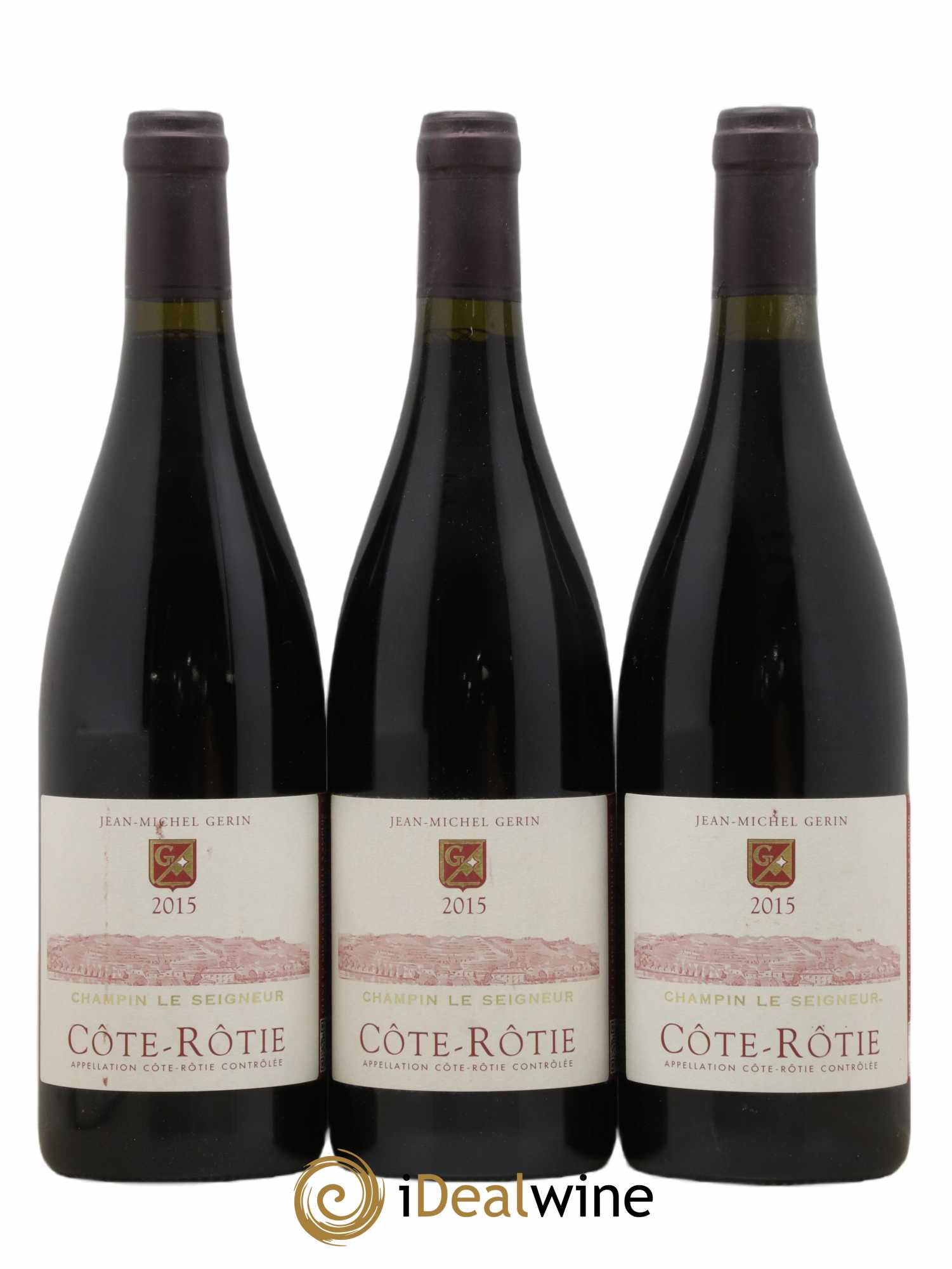 Côte-Rôtie Champin Le Seigneur Jean-Michel Gerin 2015 - Lot de 3 bouteilles - 0