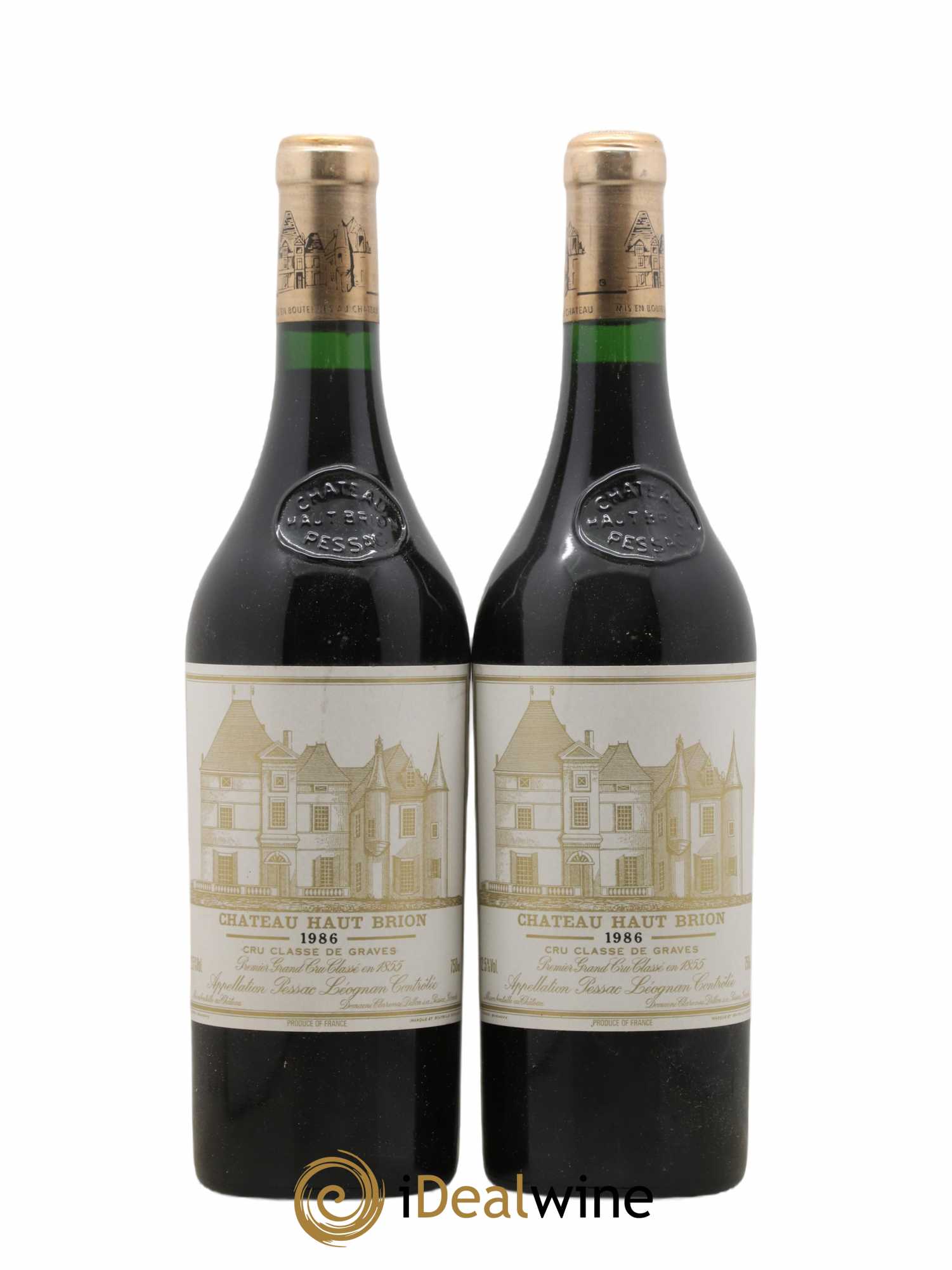 Château Haut Brion 1er Grand Cru Classé 1986 - Lot de 2 bouteilles - 0