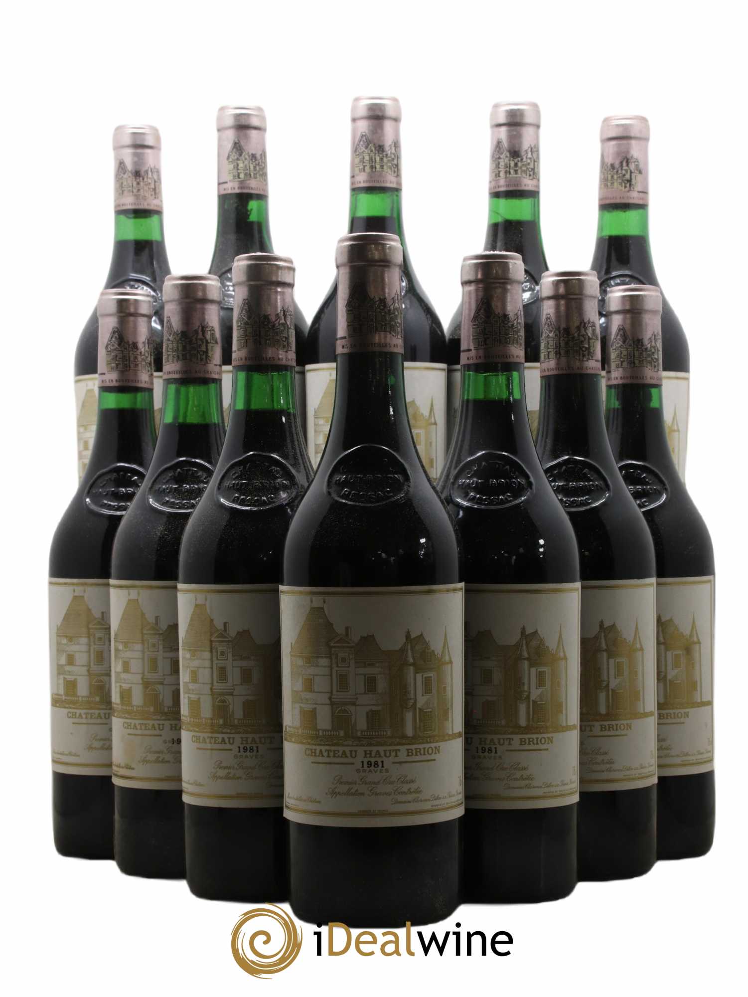 Château Haut Brion 1er Grand Cru Classé 1981 - Lot de 12 bouteilles - 0