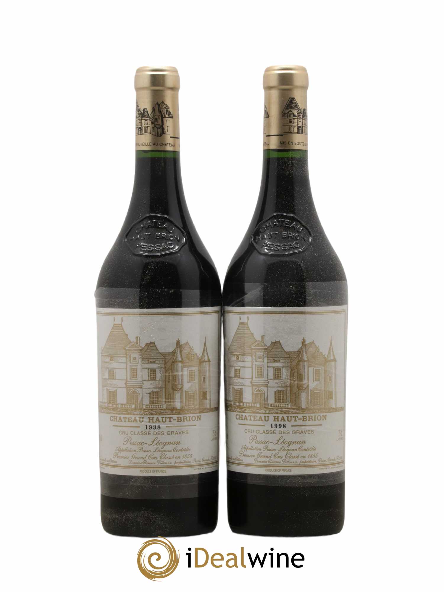 Château Haut Brion 1er Grand Cru Classé 1998 - Lot de 2 bouteilles - 0