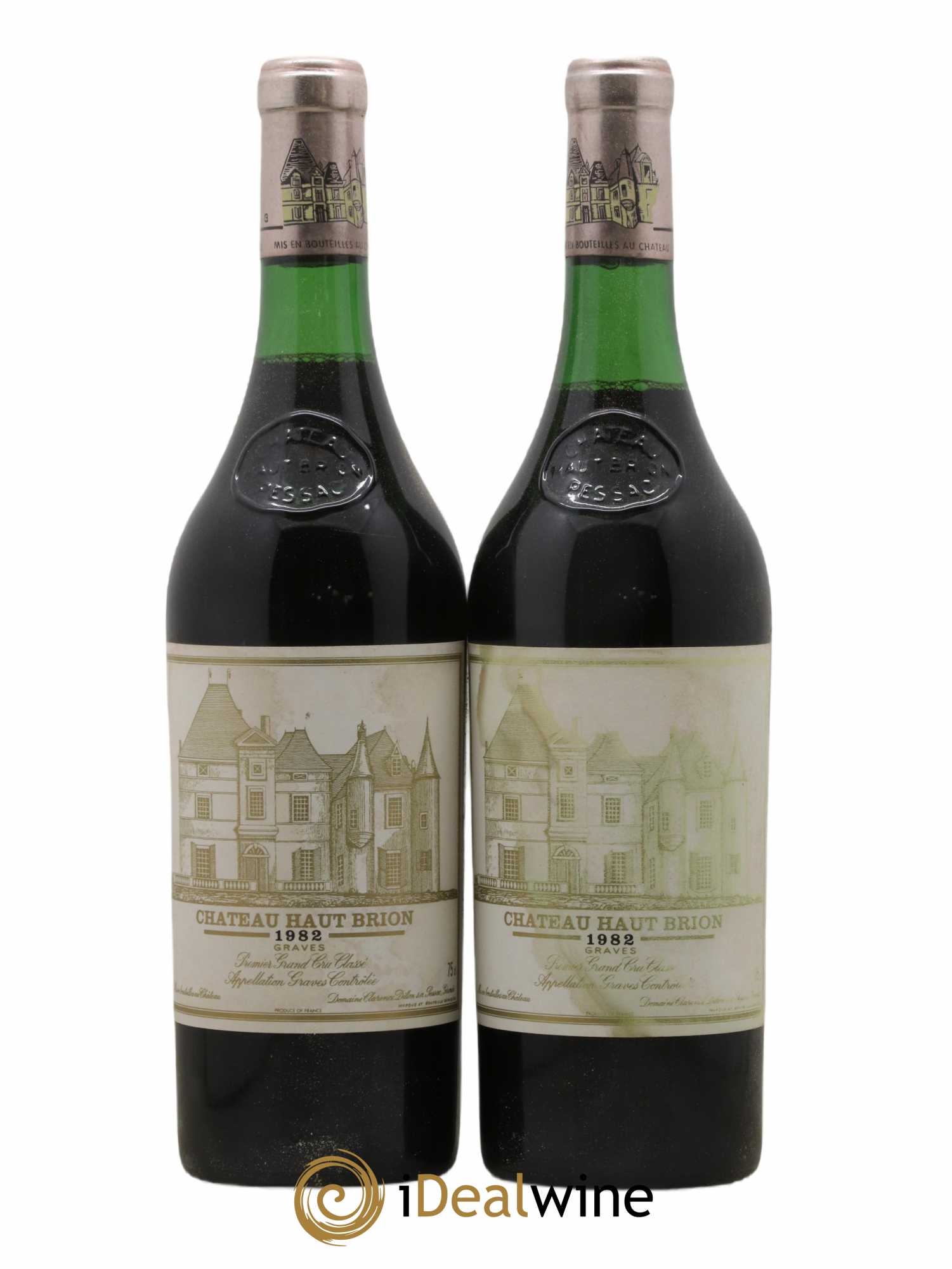 Château Haut Brion 1er Grand Cru Classé 1982 - Lot de 2 bouteilles - 0