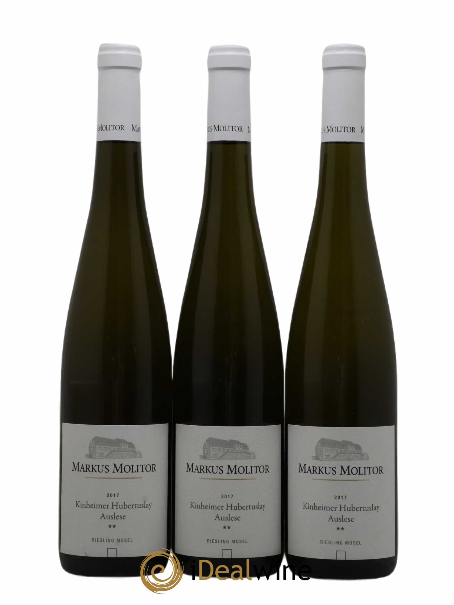 Riesling Markus Molitor Kinheimer Hubertuslay Auslese 2017 - Lot de 3 bouteilles - 0