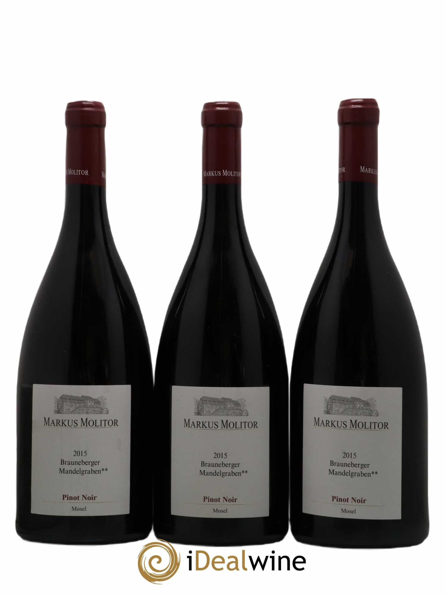 Pinot Noir Markus Molitor Brauneberger Klostergarten °°° 2015 - Lot de 3 magnums - 0