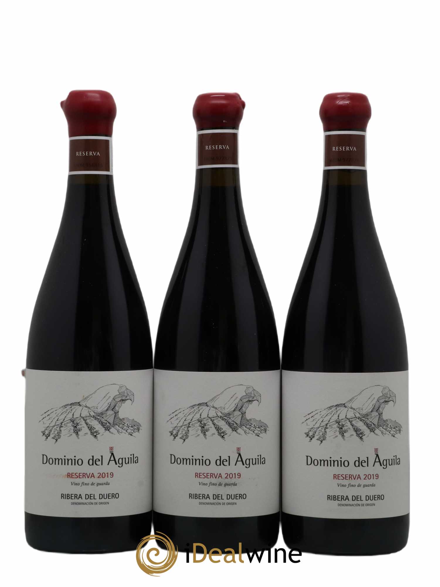 Ribera Del Duero DO Dominio del Aguila Reserva 2019 - Lot de 3 bouteilles - 0