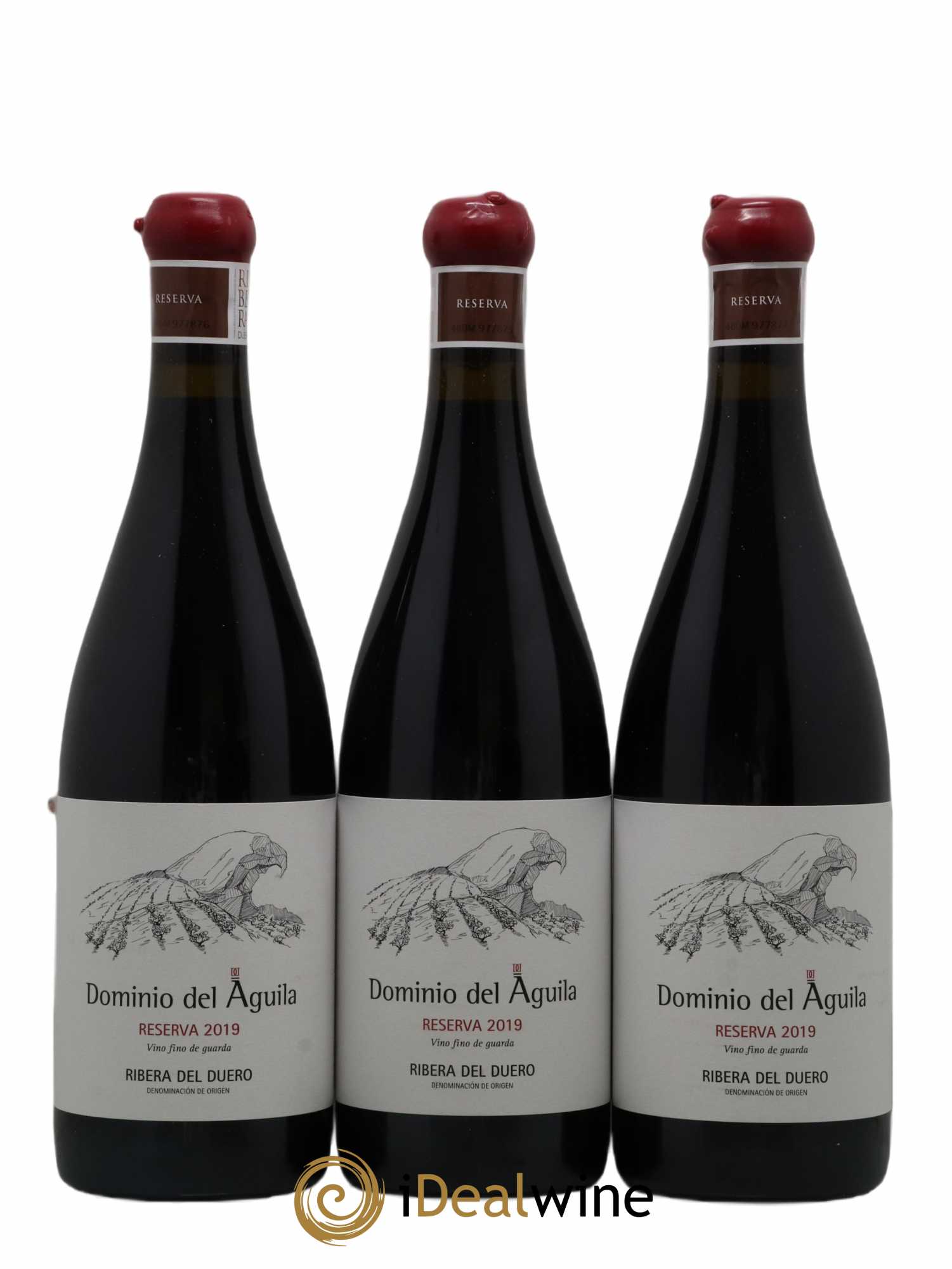 Ribera Del Duero DO Dominio del Aguila Reserva 2019 - Lot de 3 bouteilles - 0