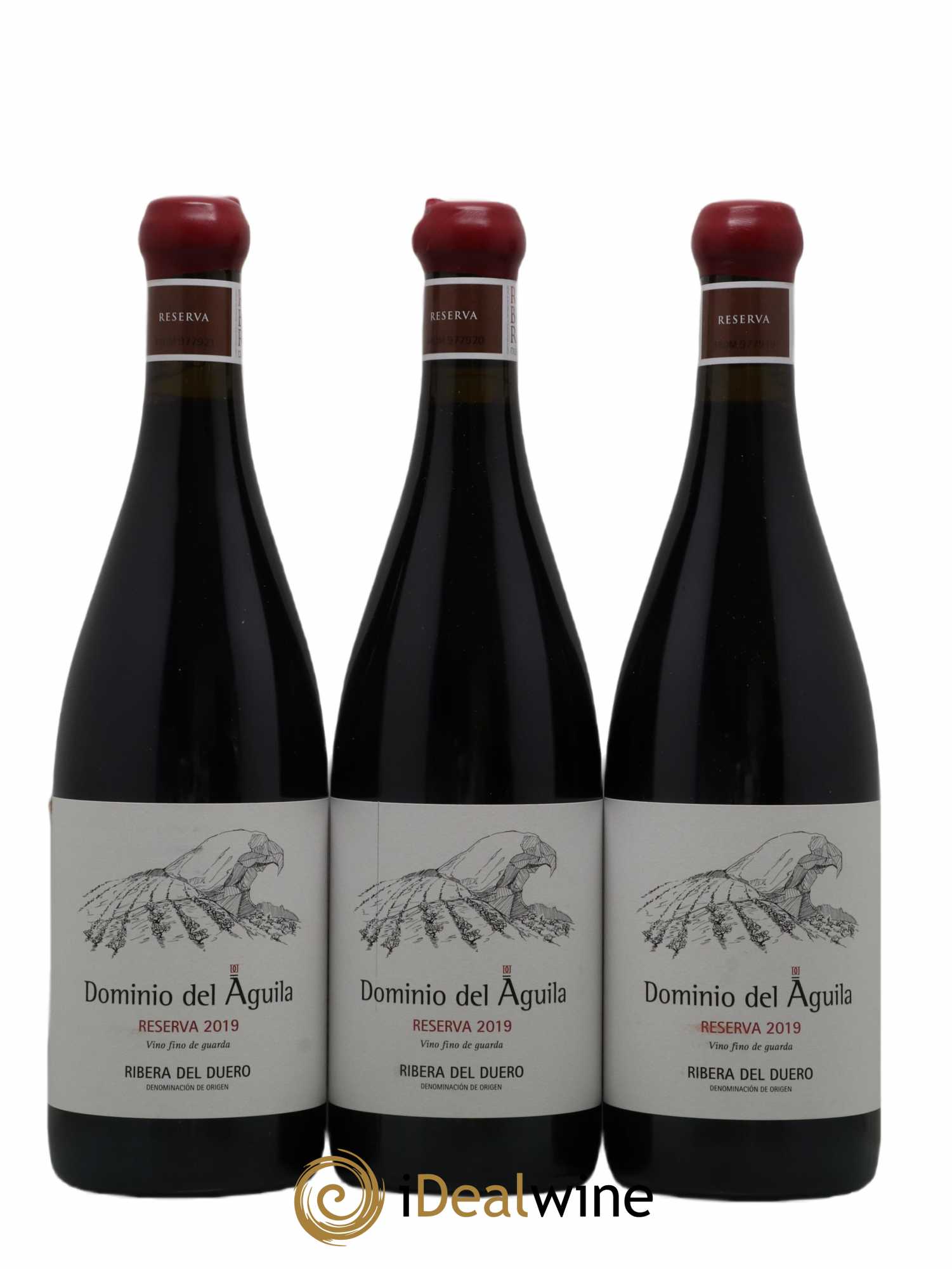 Ribera Del Duero DO Dominio del Aguila Reserva 2019 - Lot de 3 bouteilles - 0