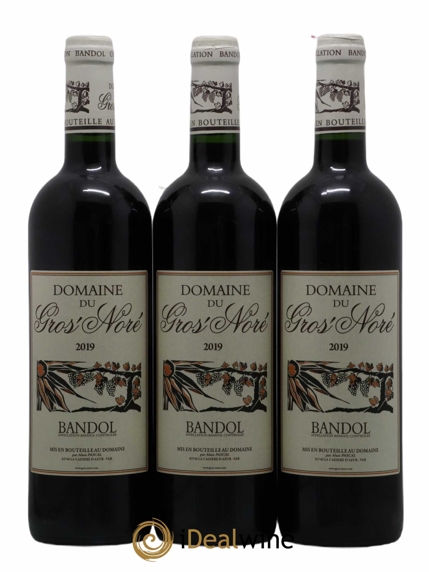 Bandol Gros Noré (Domaine du) Alain Pascal 2019 - Lot de 3 bouteilles - 0