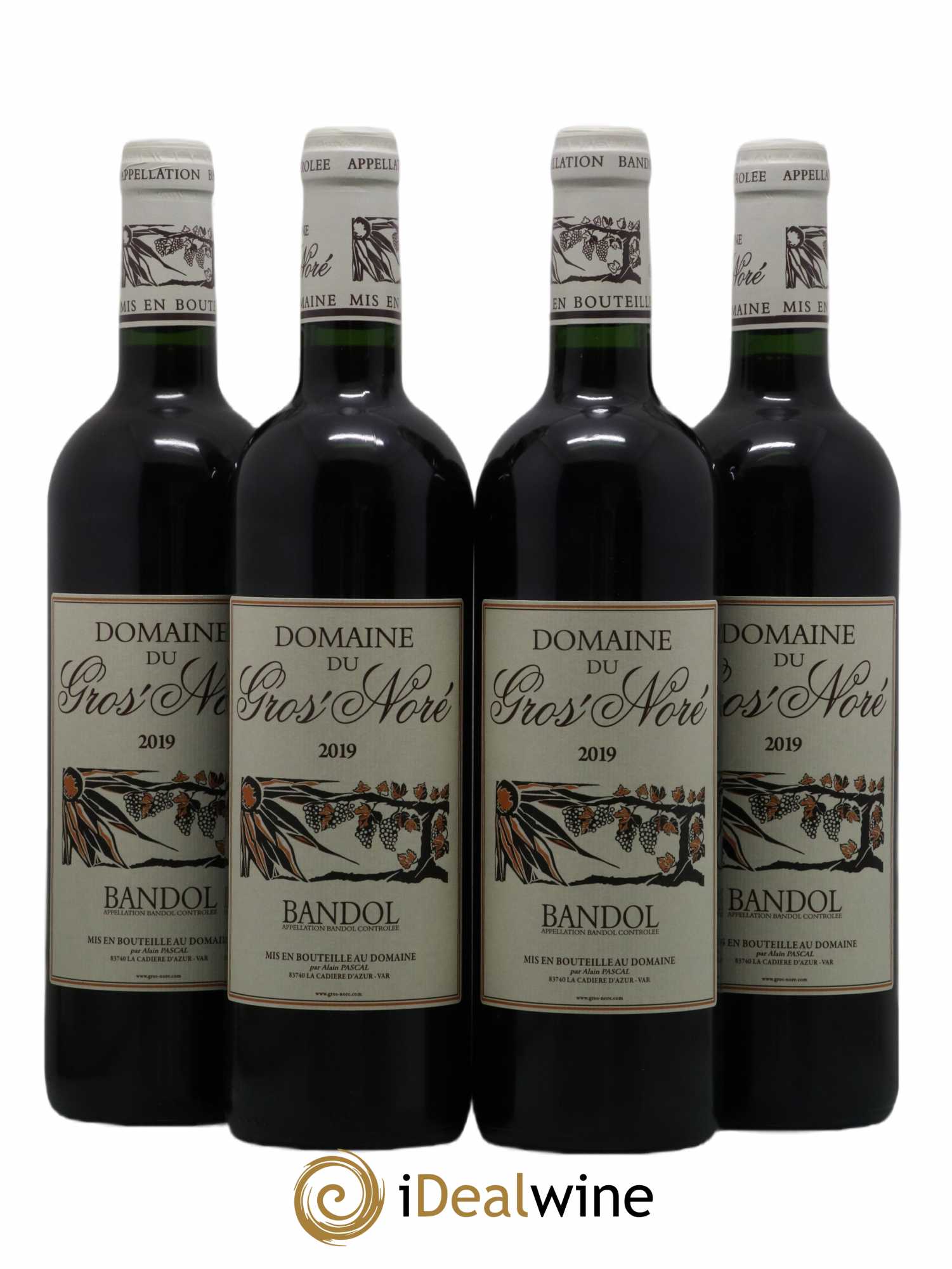 Bandol Gros Noré (Domaine du) Alain Pascal (sans prix de réserve) 2019 - Lot de 4 bouteilles - 0