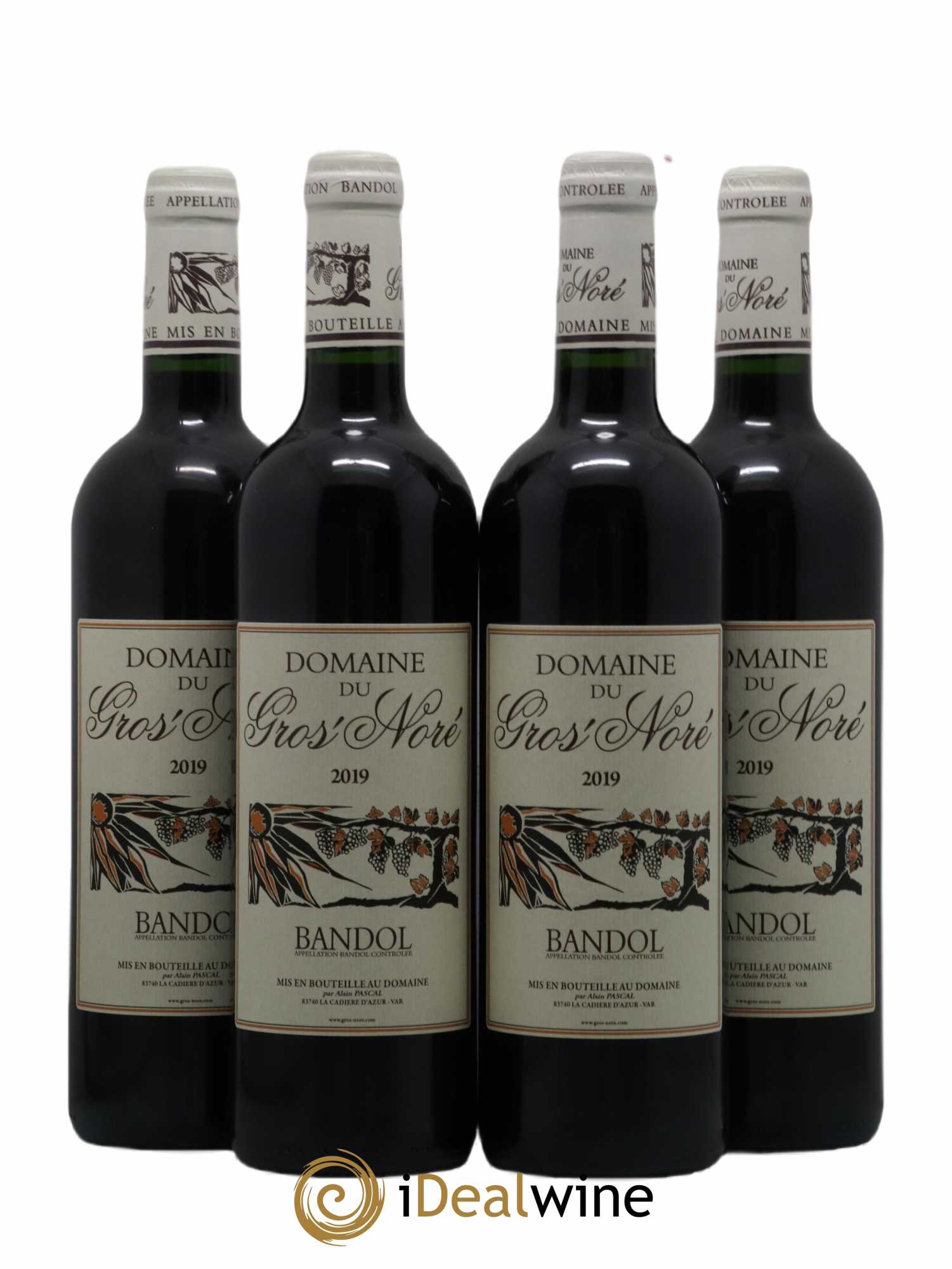 Bandol Gros Noré (Domaine du) Alain Pascal 2019 - Lot de 4 bouteilles - 0