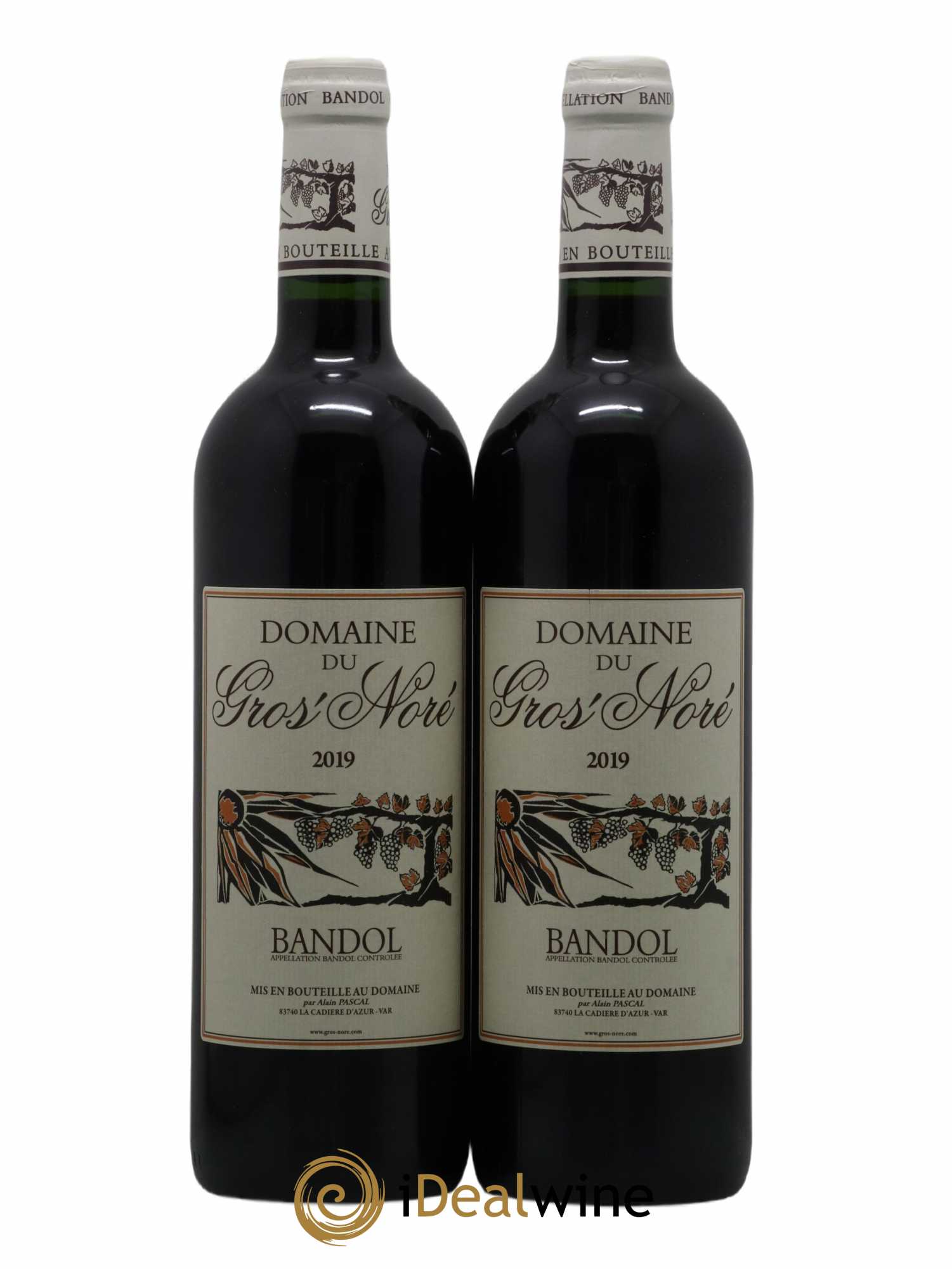 Bandol Gros Noré (Domaine du) Alain Pascal (sans prix de réserve) 2019 - Lot de 2 bouteilles - 0