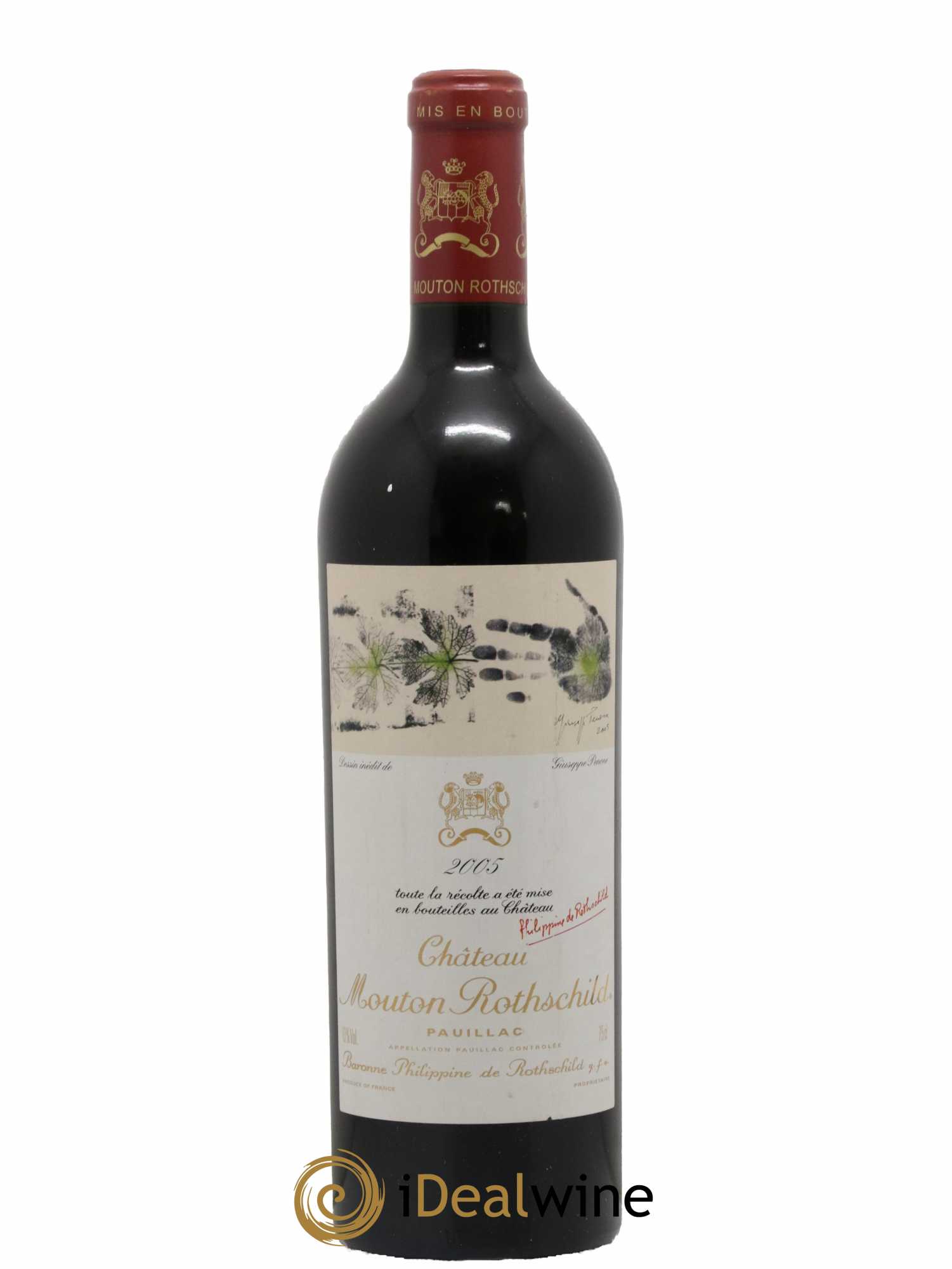 Château Mouton Rothschild 1er Grand Cru Classé 2005 - Lot de 1 bouteille - 0
