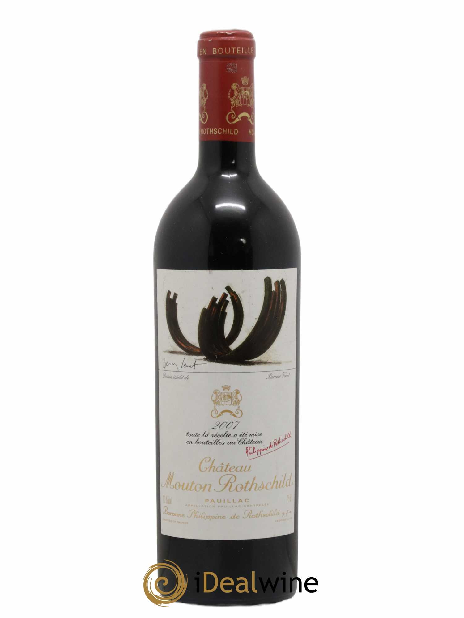 Château Mouton Rothschild 1er Grand Cru Classé 2007 - Lot de 1 bouteille - 0
