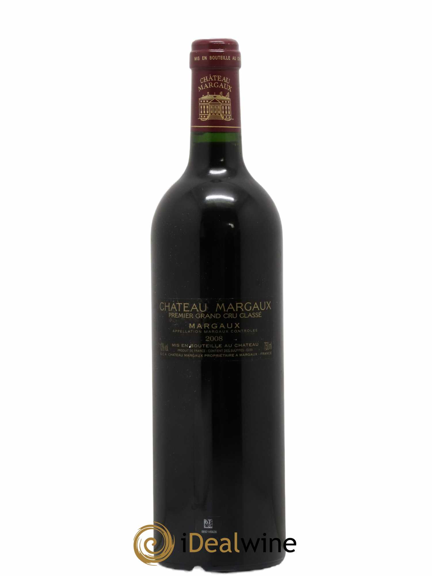Château Margaux 1er Grand Cru Classé 2008 - Lot de 1 bouteille - 1