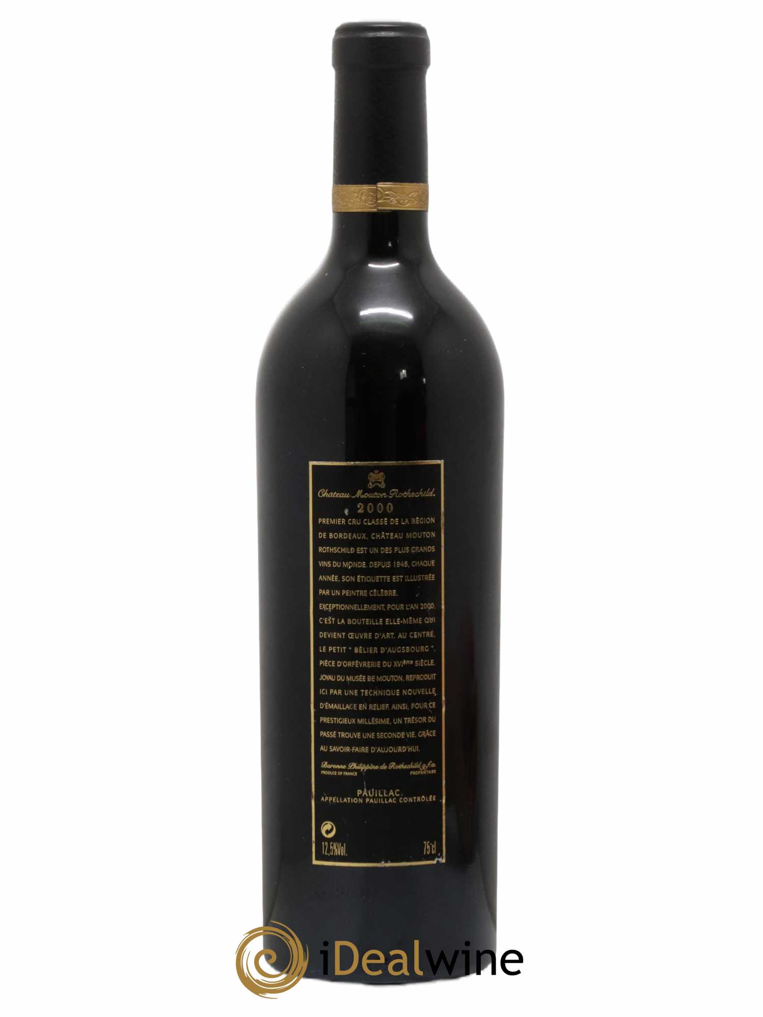 Château Mouton Rothschild 1er Grand Cru Classé 2000 - Lot de 1 bouteille - 1