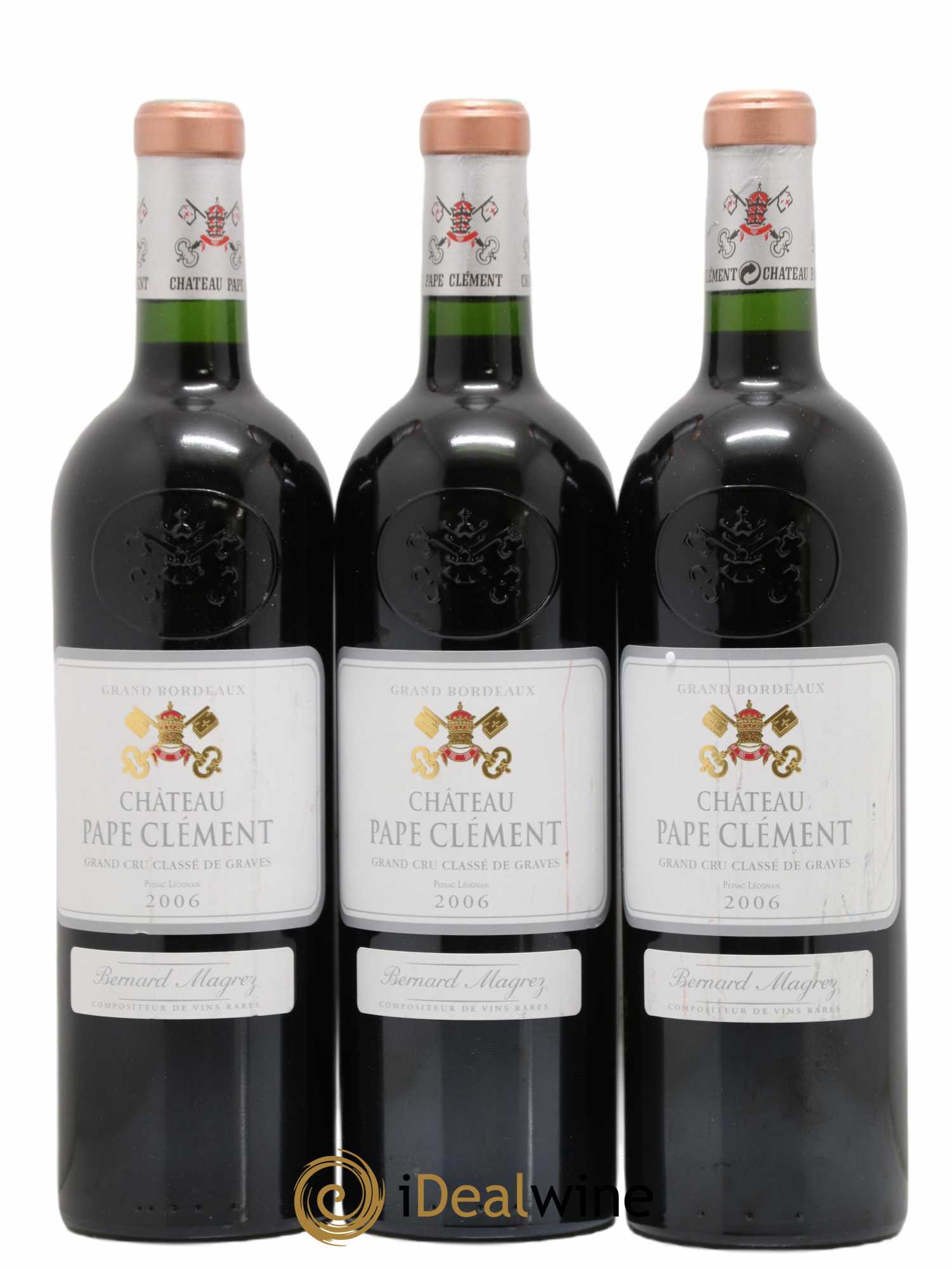 Château Pape Clément Cru Classé de Graves 2006 - Lot de 3 bouteilles - 0