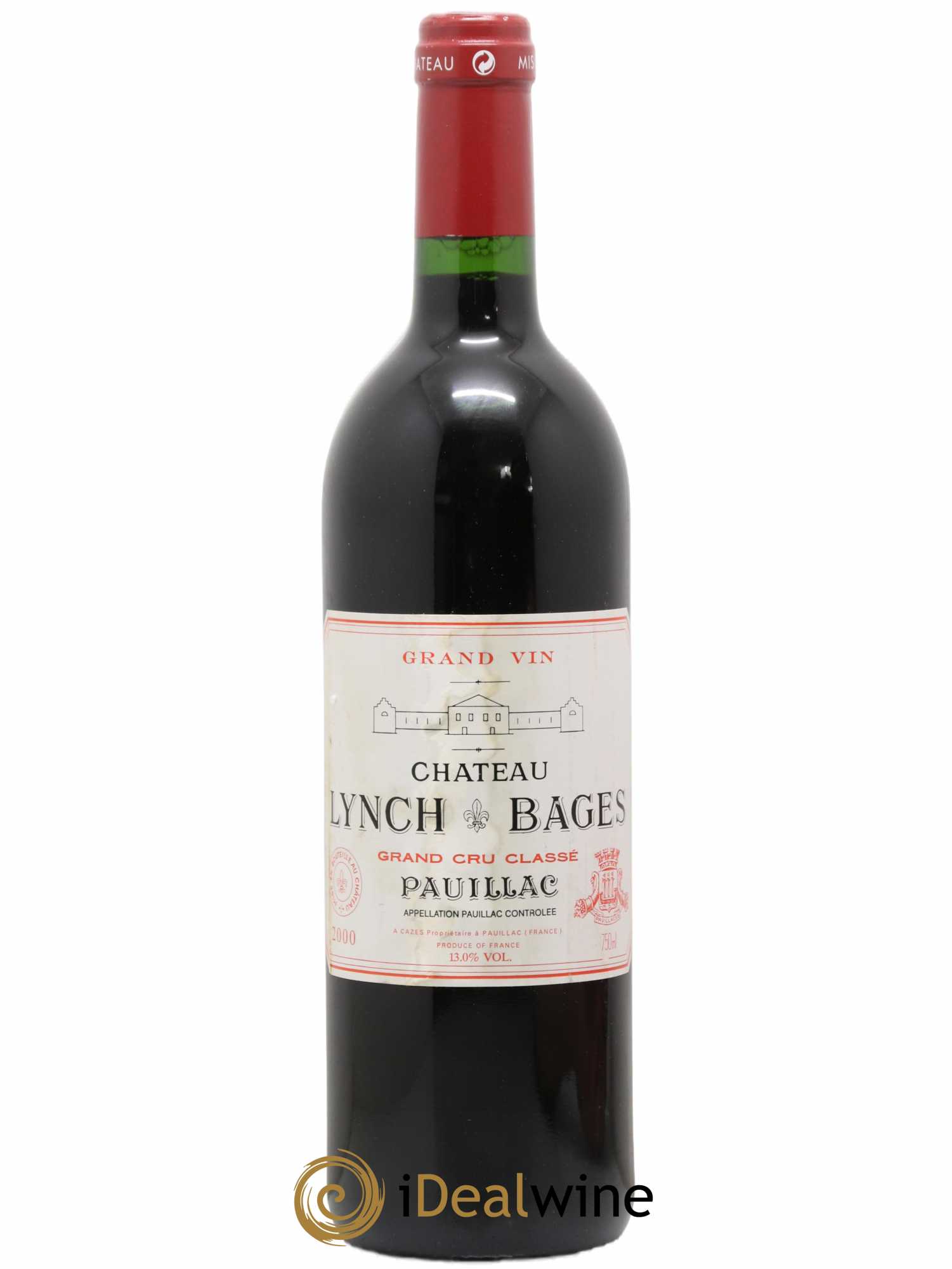Château Lynch Bages 5ème Grand Cru Classé 2000 - Lot de 1 bouteille - 0
