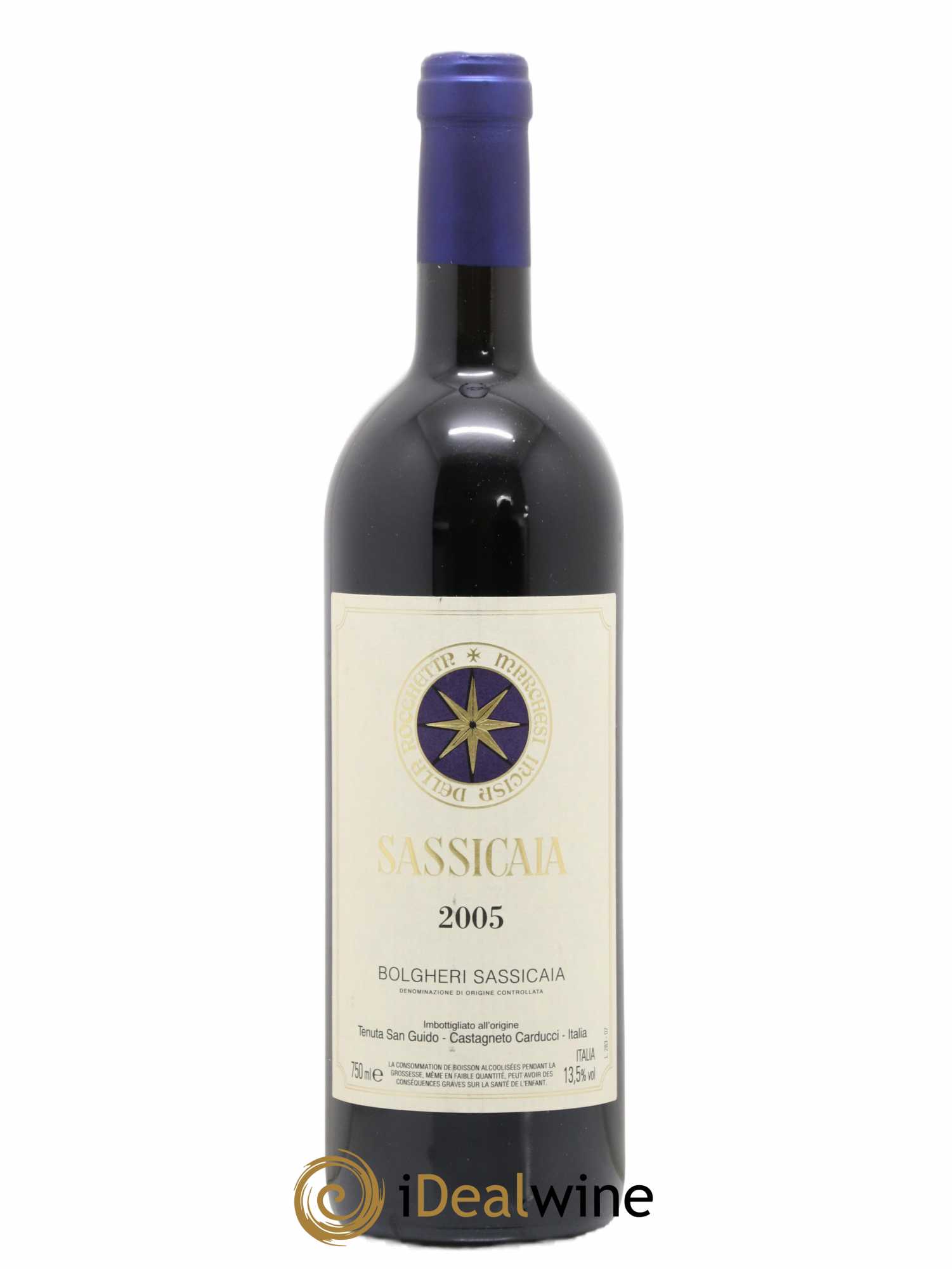 Bolgheri DOC Sassicaia Tenuta San Guido 2005 - Lot de 1 bouteille - 0